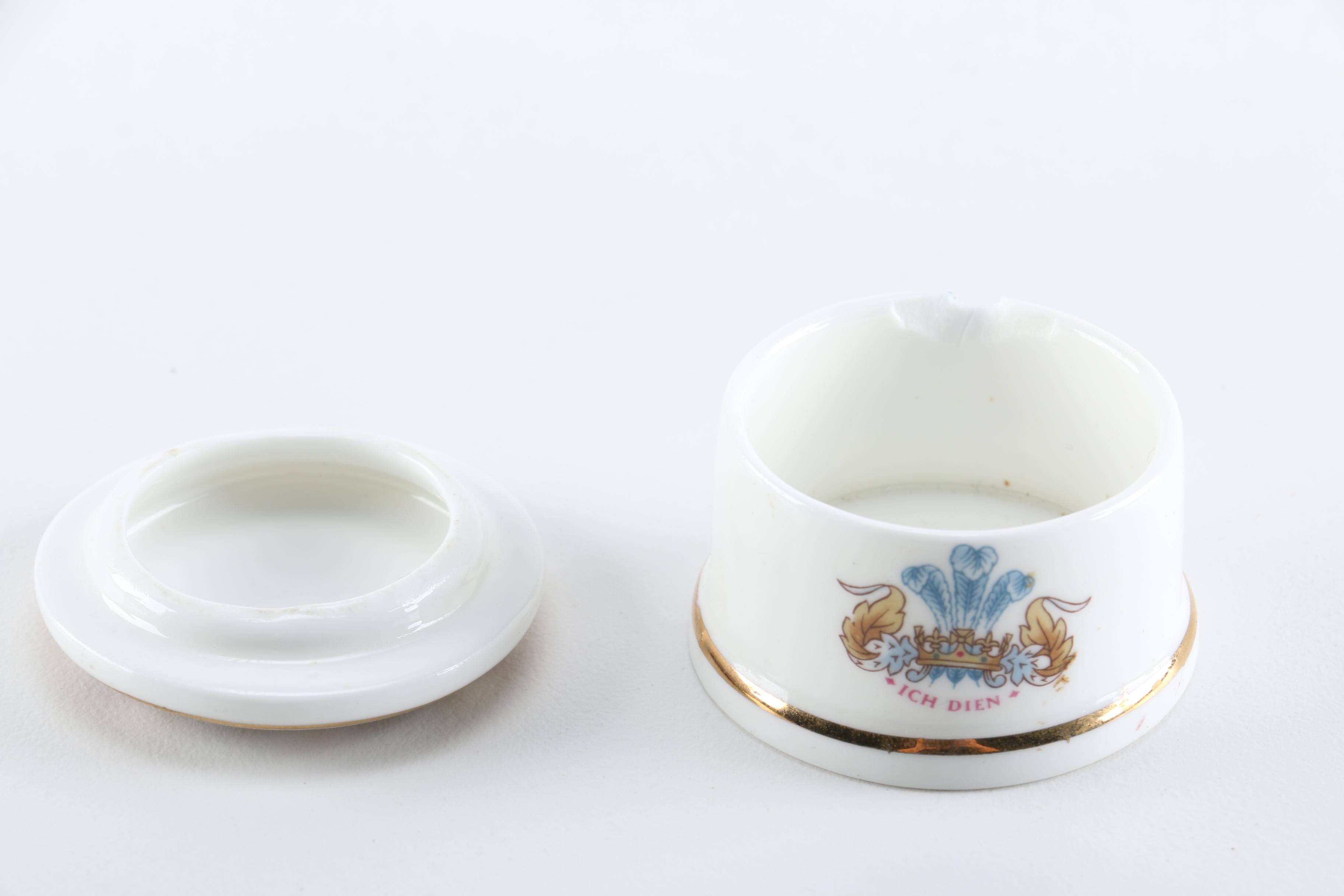 Commemorative Princess Diana Collectible China Pill Boxes