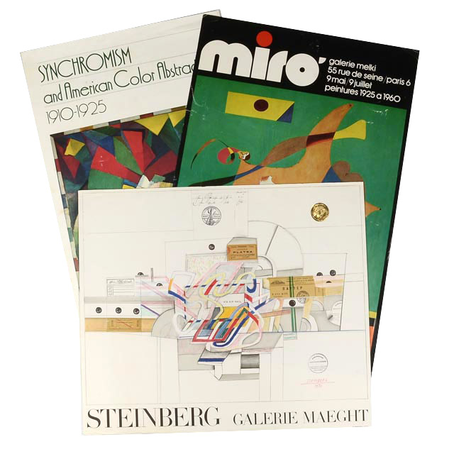 Three Original Vintage Exhibition Posters