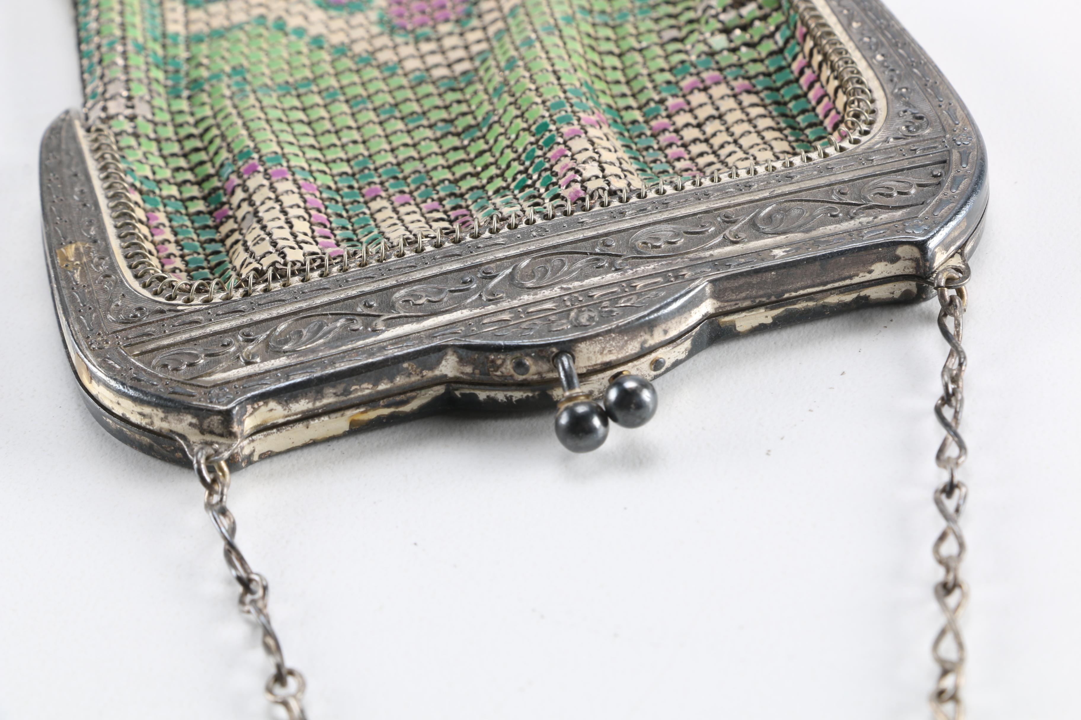 Three Vintage Art Deco Style Flapper Mesh Purses Including Whiting and Davis