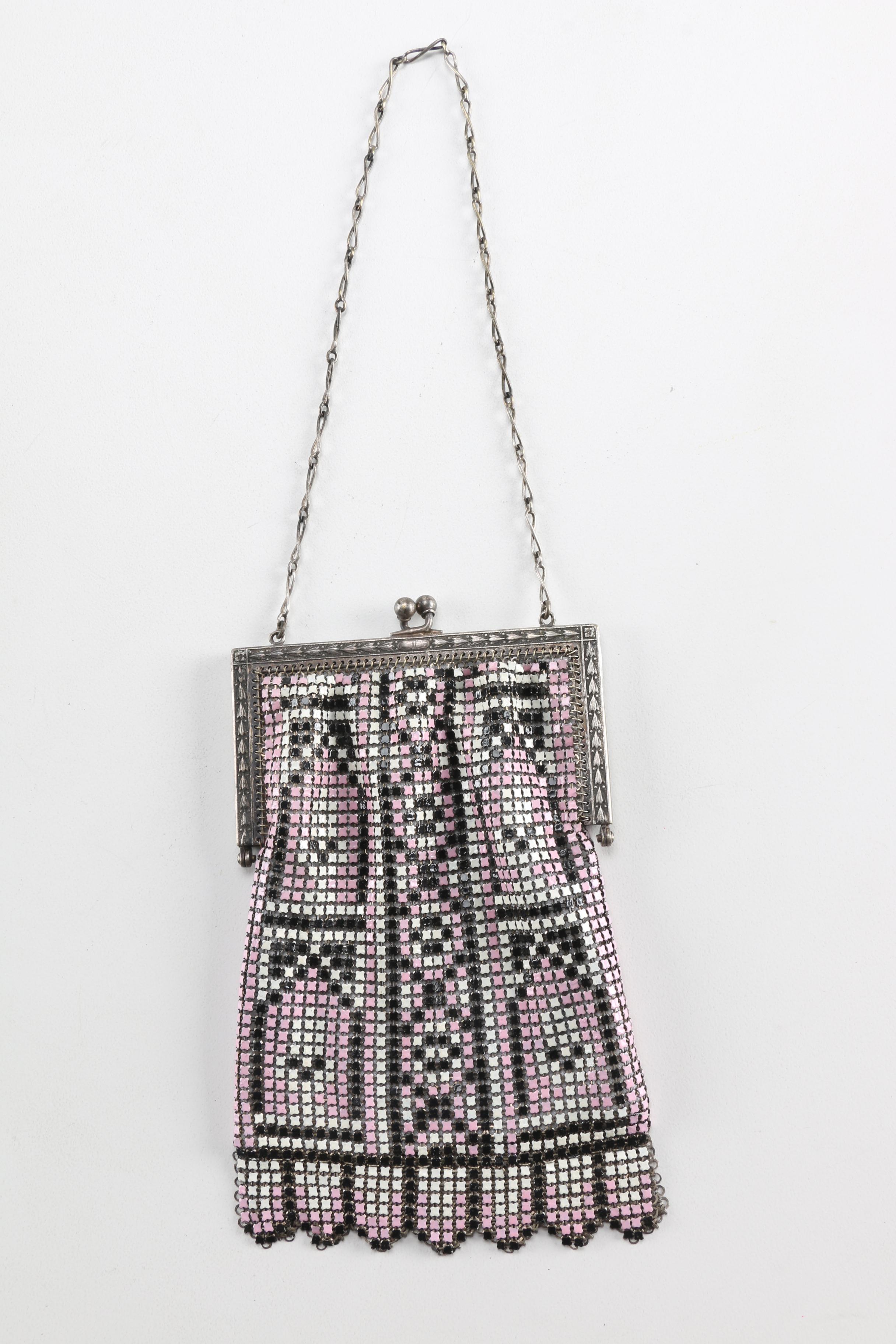 Three Vintage Art Deco Style Flapper Mesh Purses Including Whiting and Davis