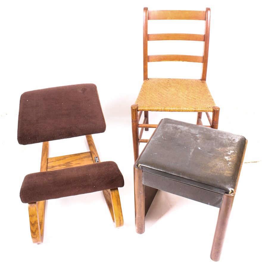 Eclectic Vintage Seating Grouping