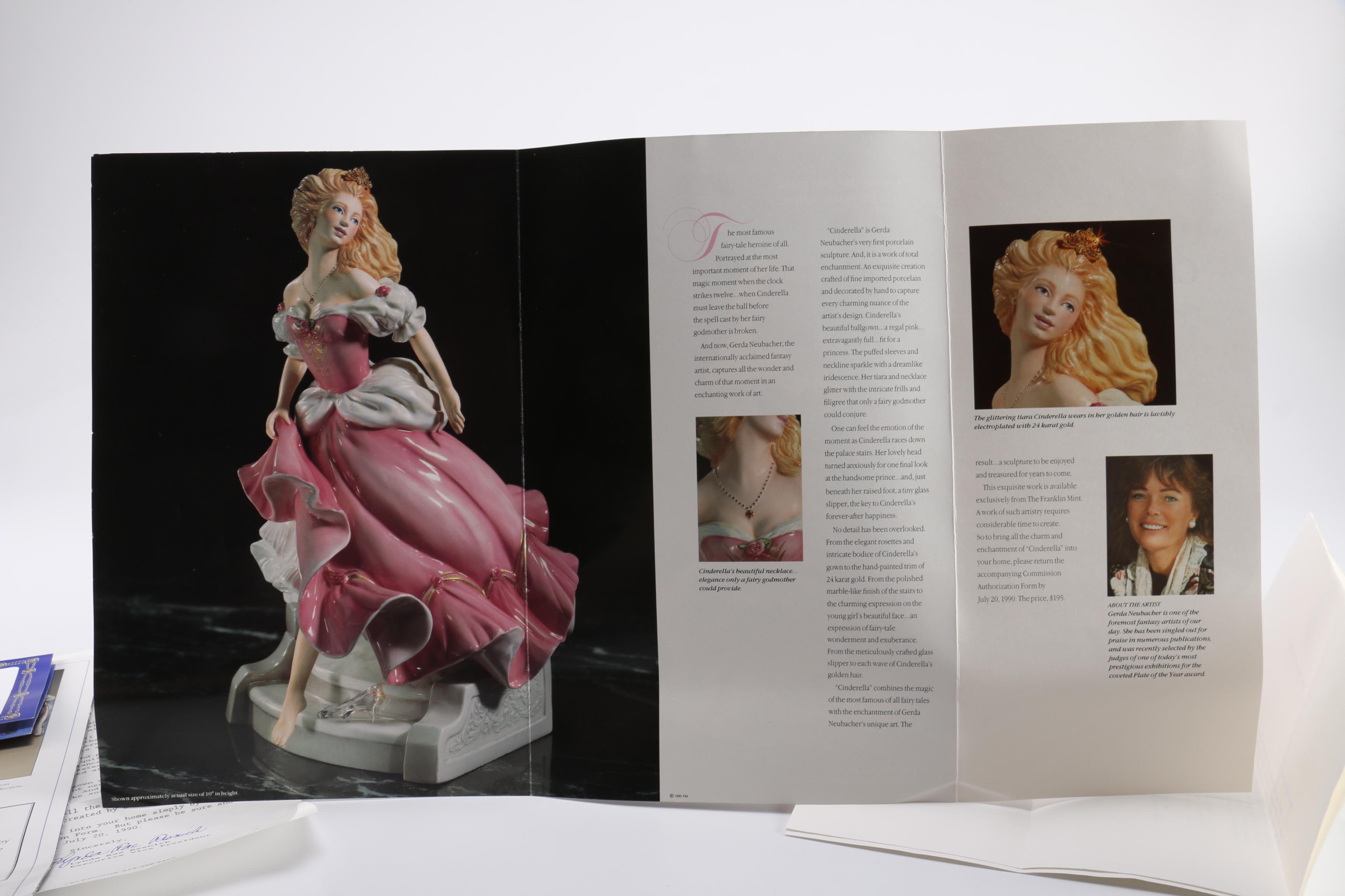 Franklin Mint Cinderella Porcelain Figurine