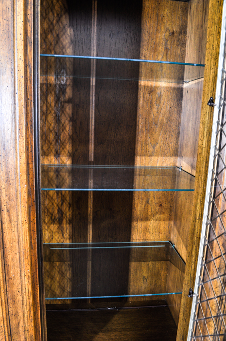 Fruitwood Lighted China Cabinet