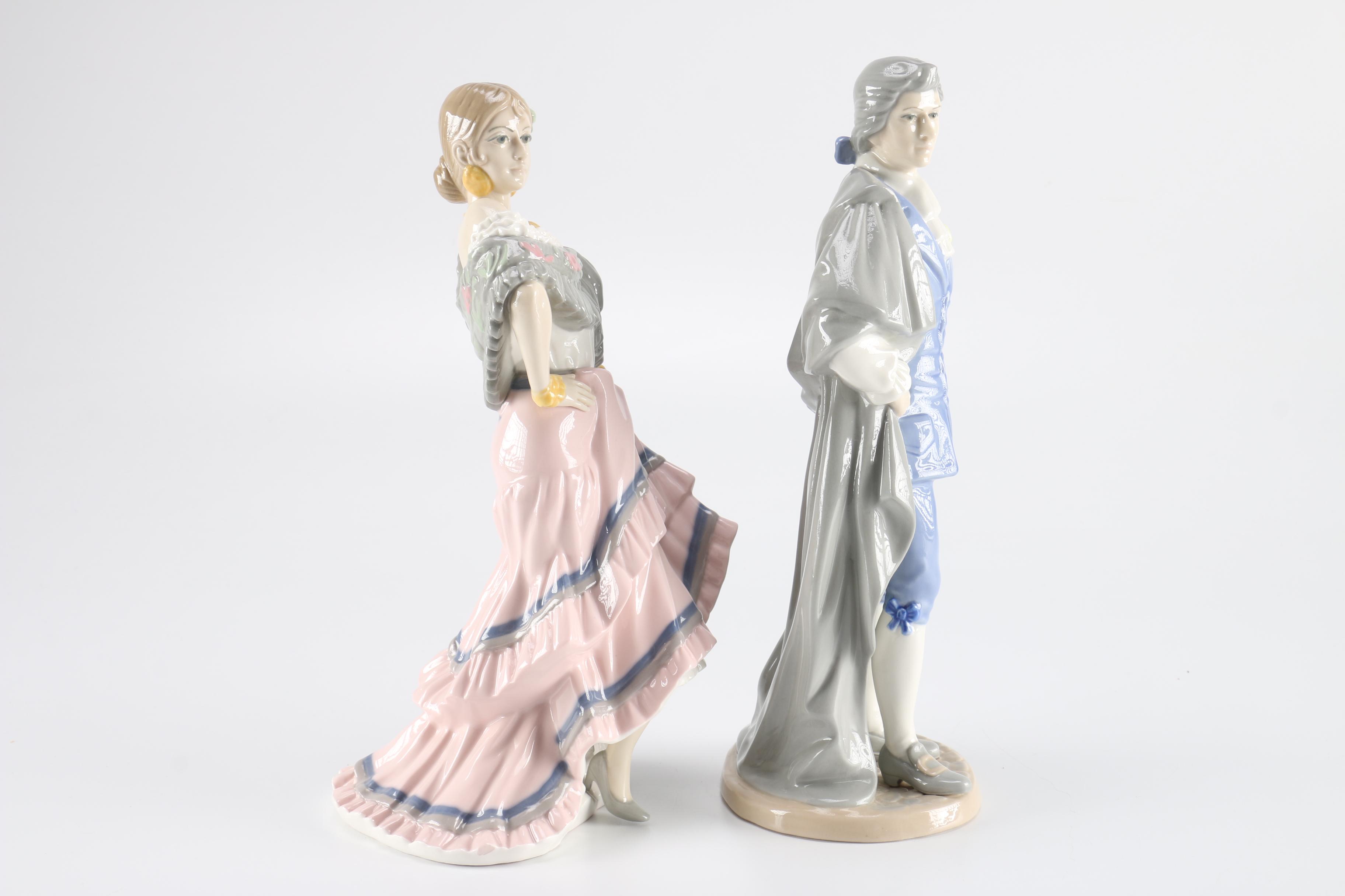Hamilton Collection "Celebration of Opera" Figurines With Carmen and Figaro