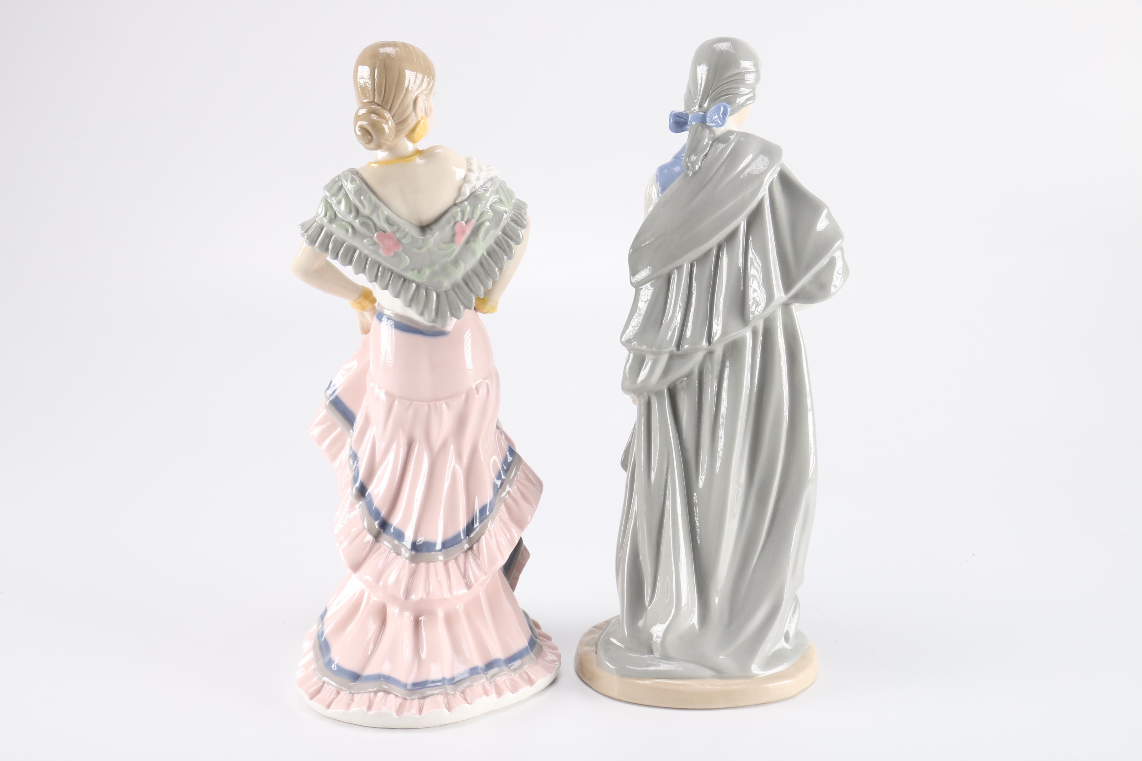 Hamilton Collection "Celebration of Opera" Figurines With Carmen and Figaro