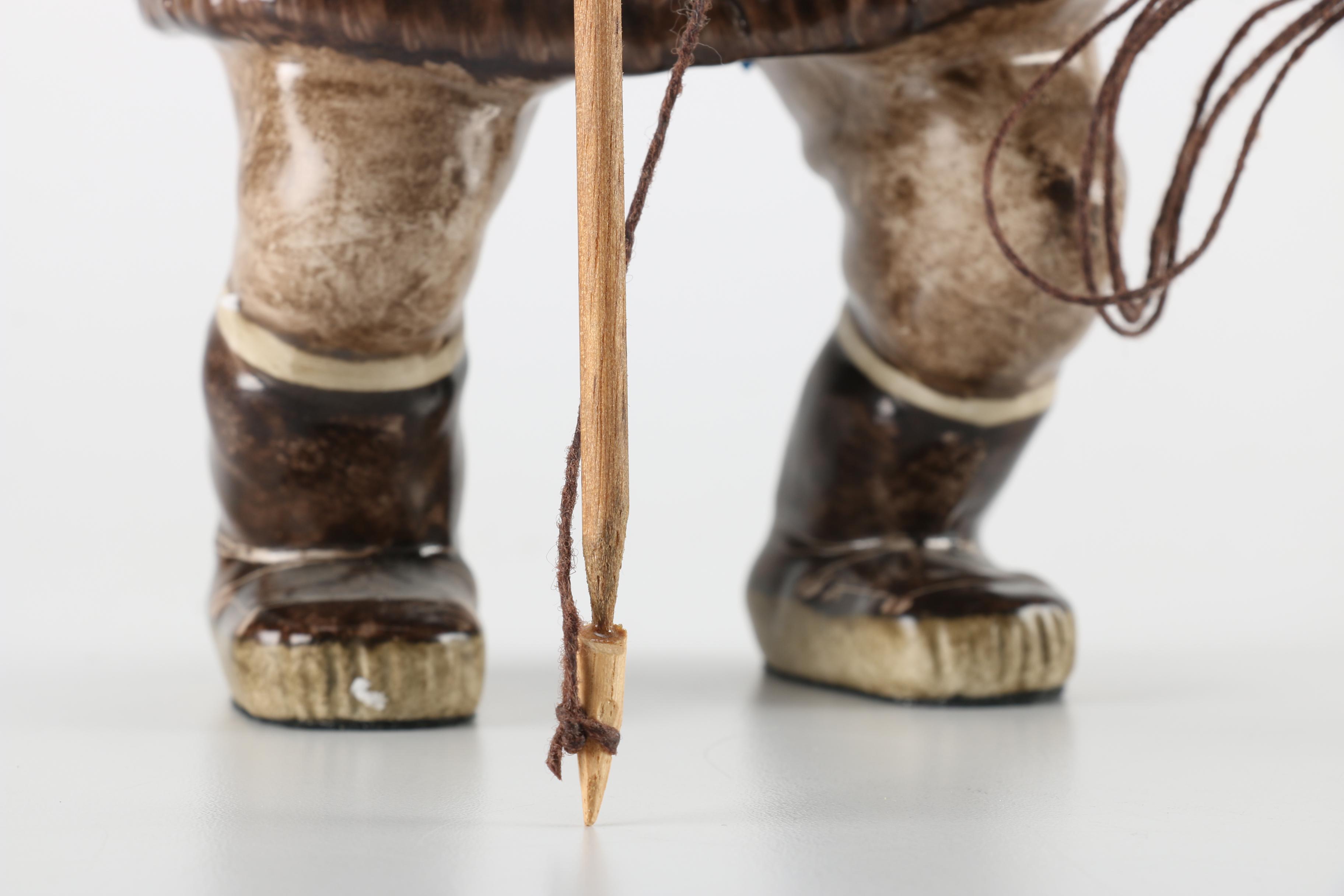 A C. Alan Johnson Ceramic Inuit Figure