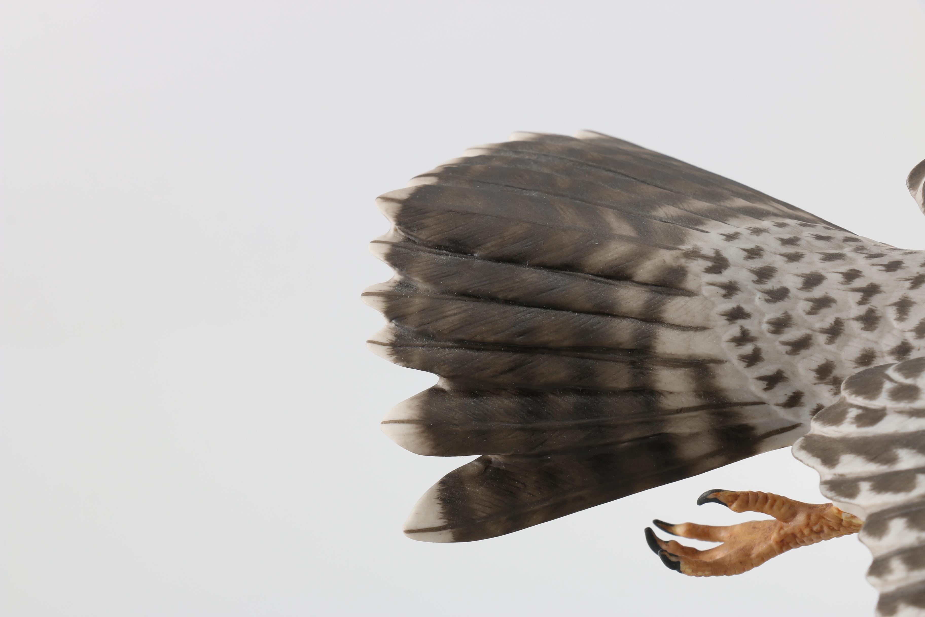 Franklin Mint Porcelain Falcon Figurine