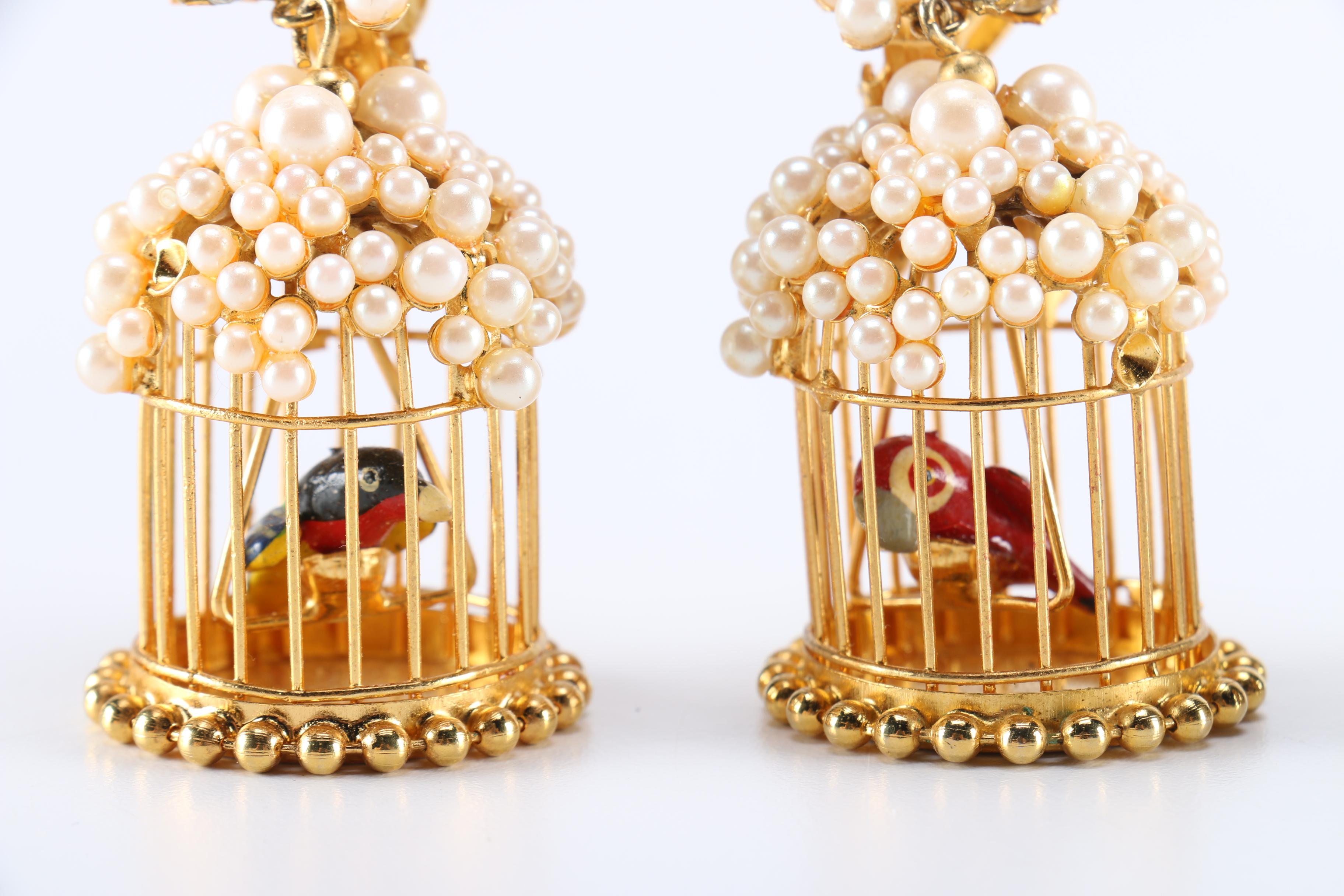 Siman Tu And DeMario Costume Earrings