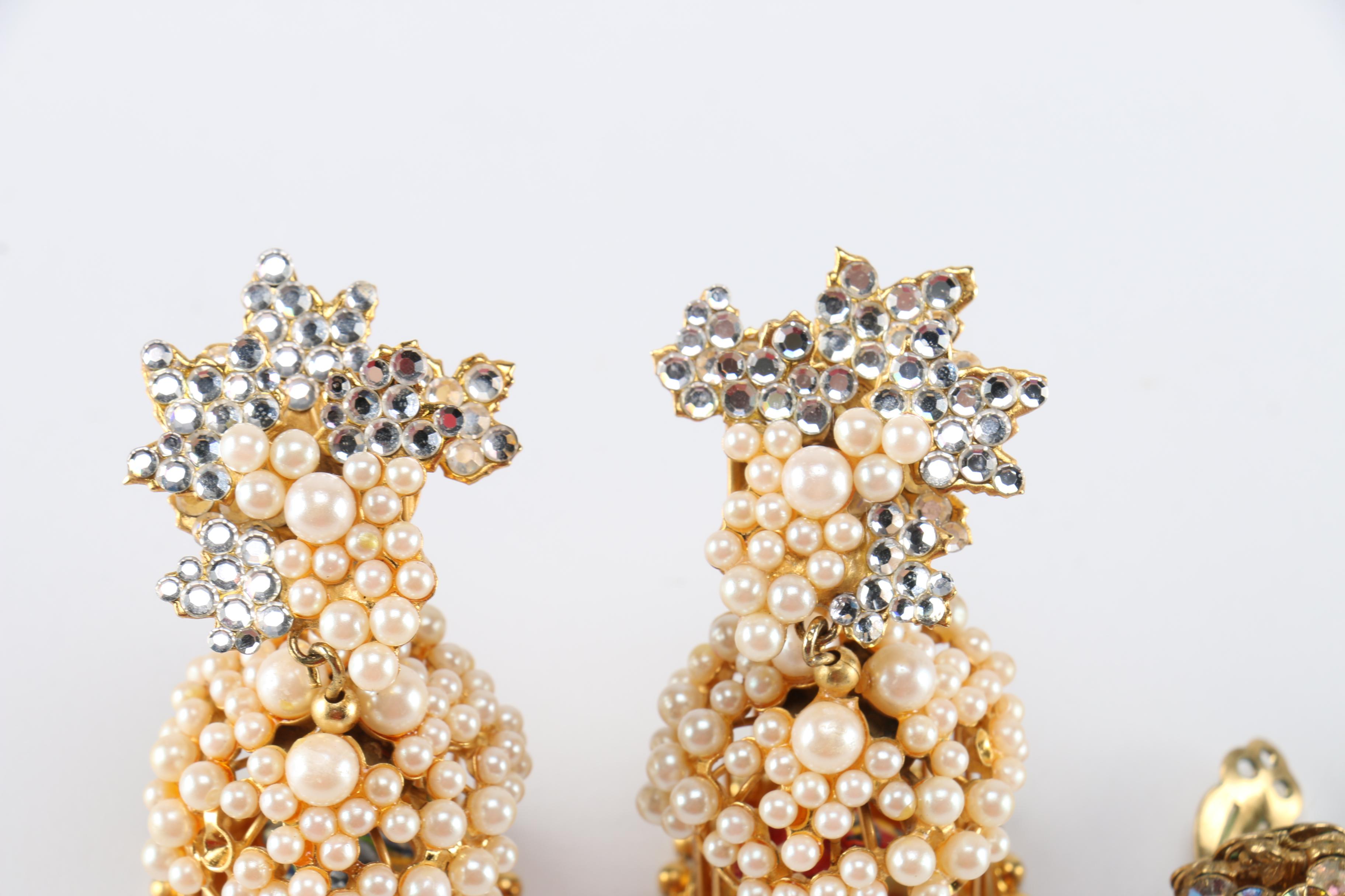 Siman Tu And DeMario Costume Earrings