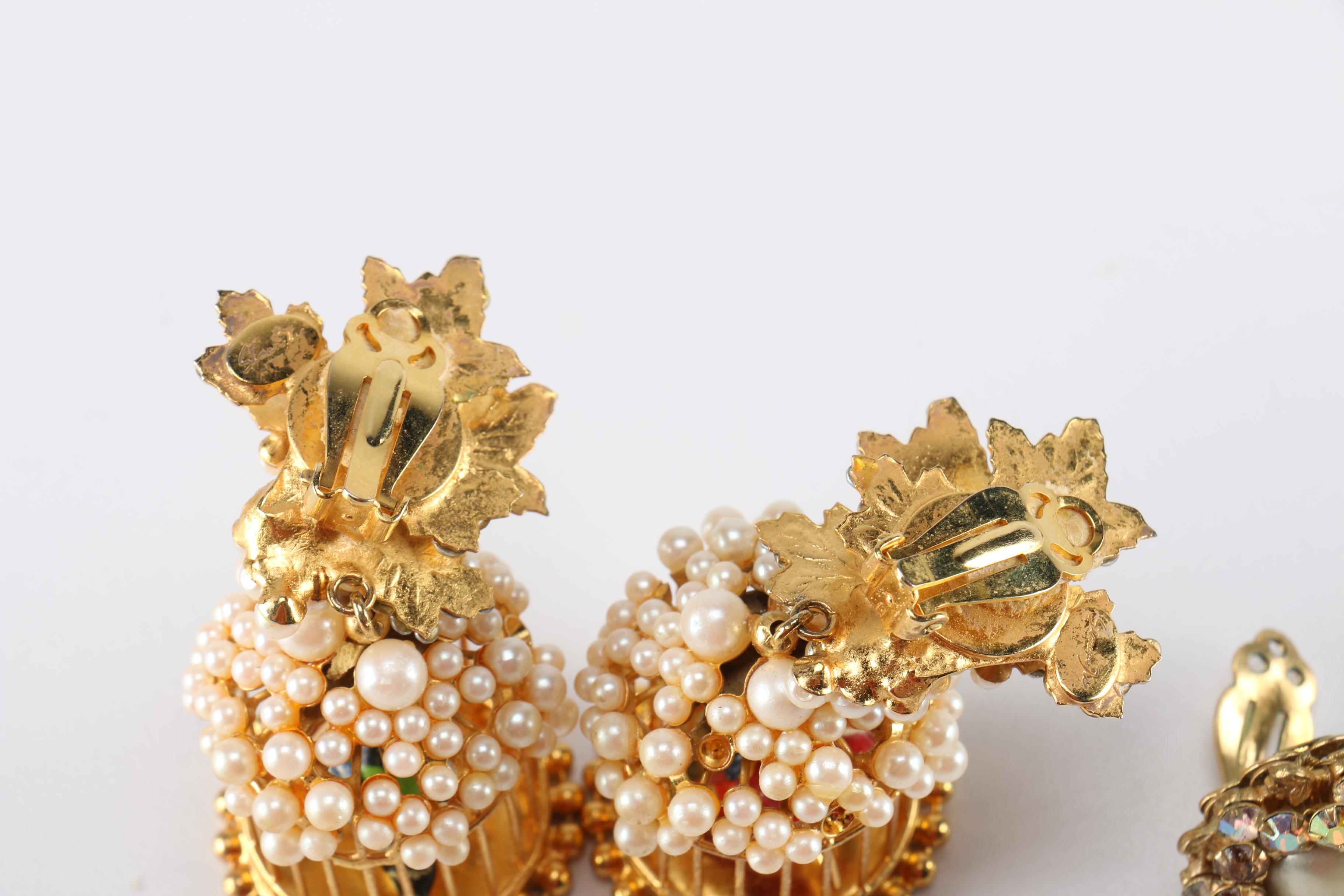 Siman Tu And DeMario Costume Earrings