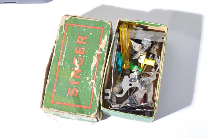 Vintage Green Singer Sewing Machine