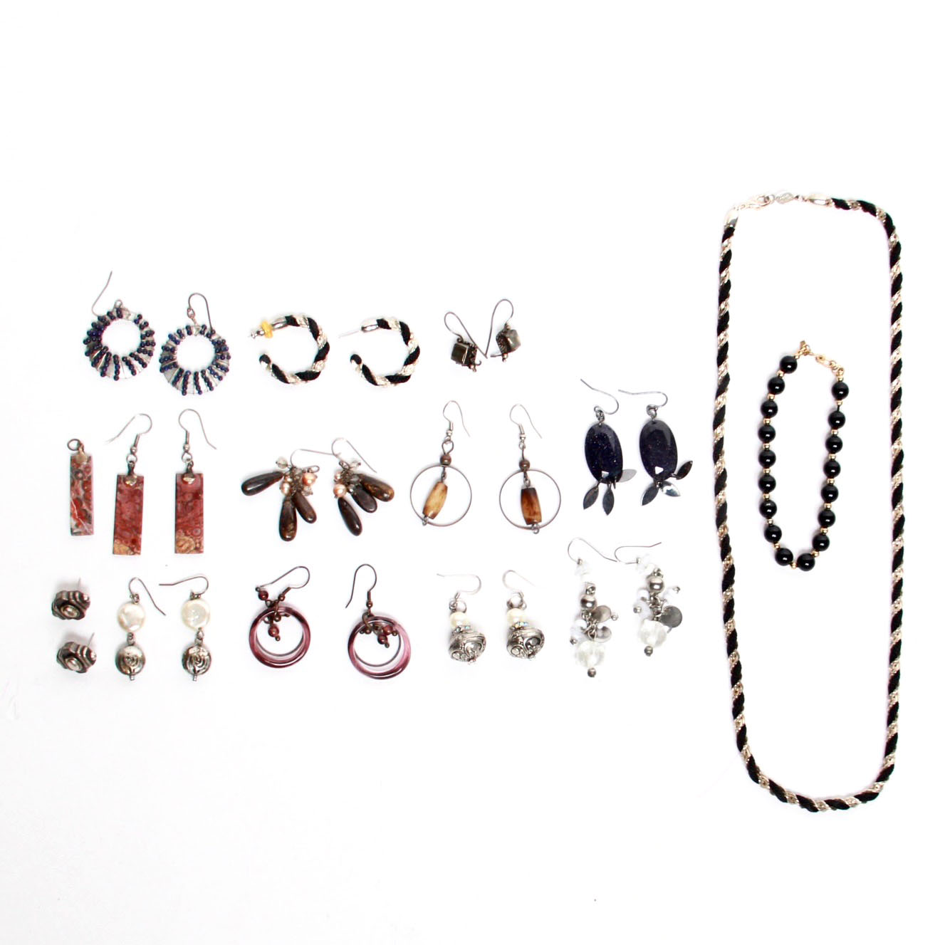 Earth Tone Fashion Jewelry Including Vintage Napier and Monet