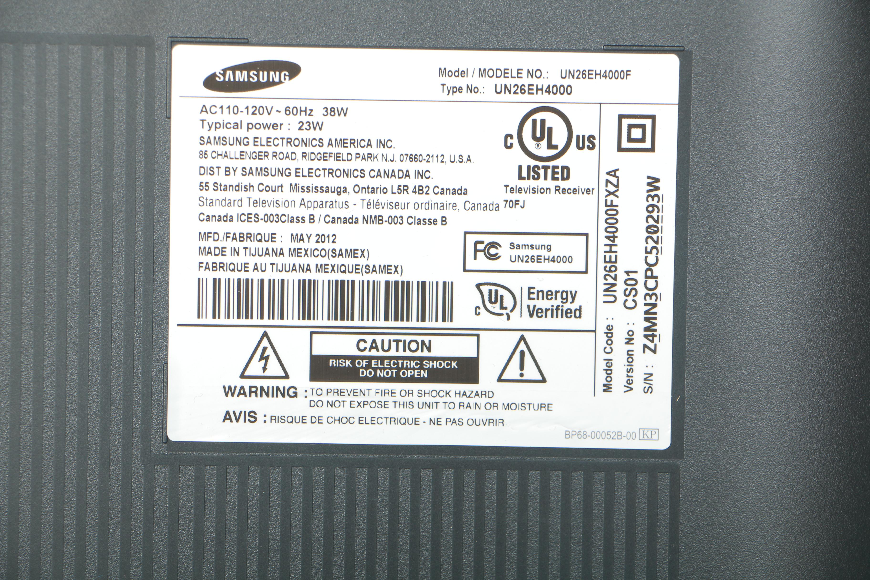 Samsung and Toshiba Flat Screen Televisions