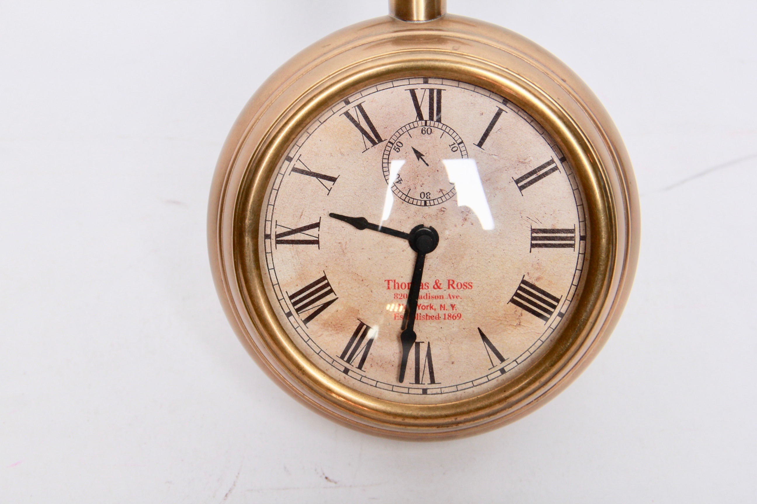 Vintage Thomas & Ross Pocket Watch Clock