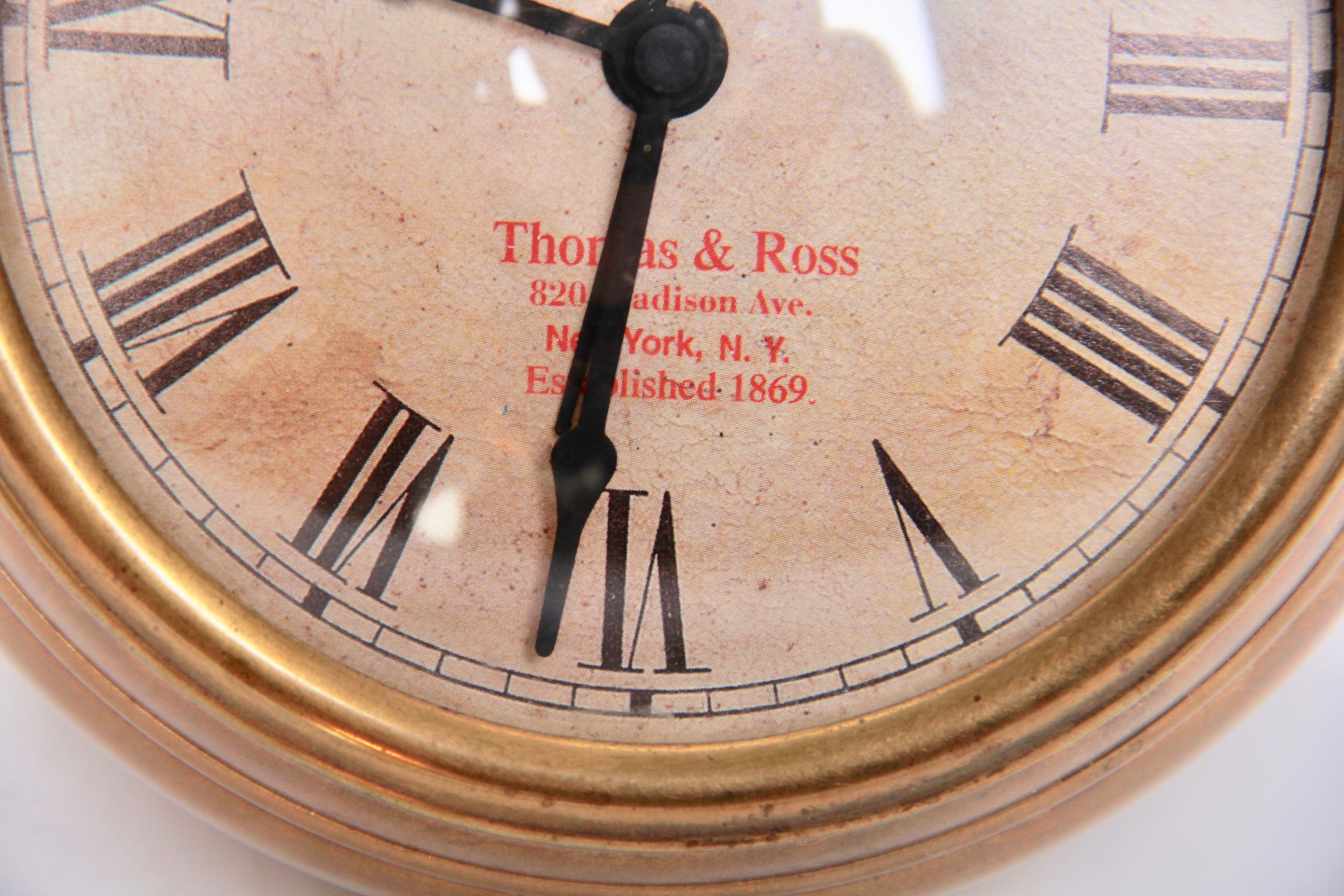 Vintage Thomas & Ross Pocket Watch Clock