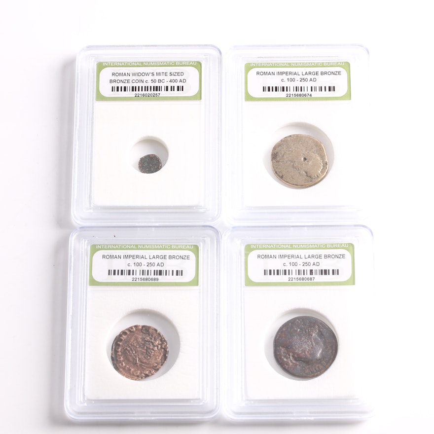 Four Ancient Roman Coins