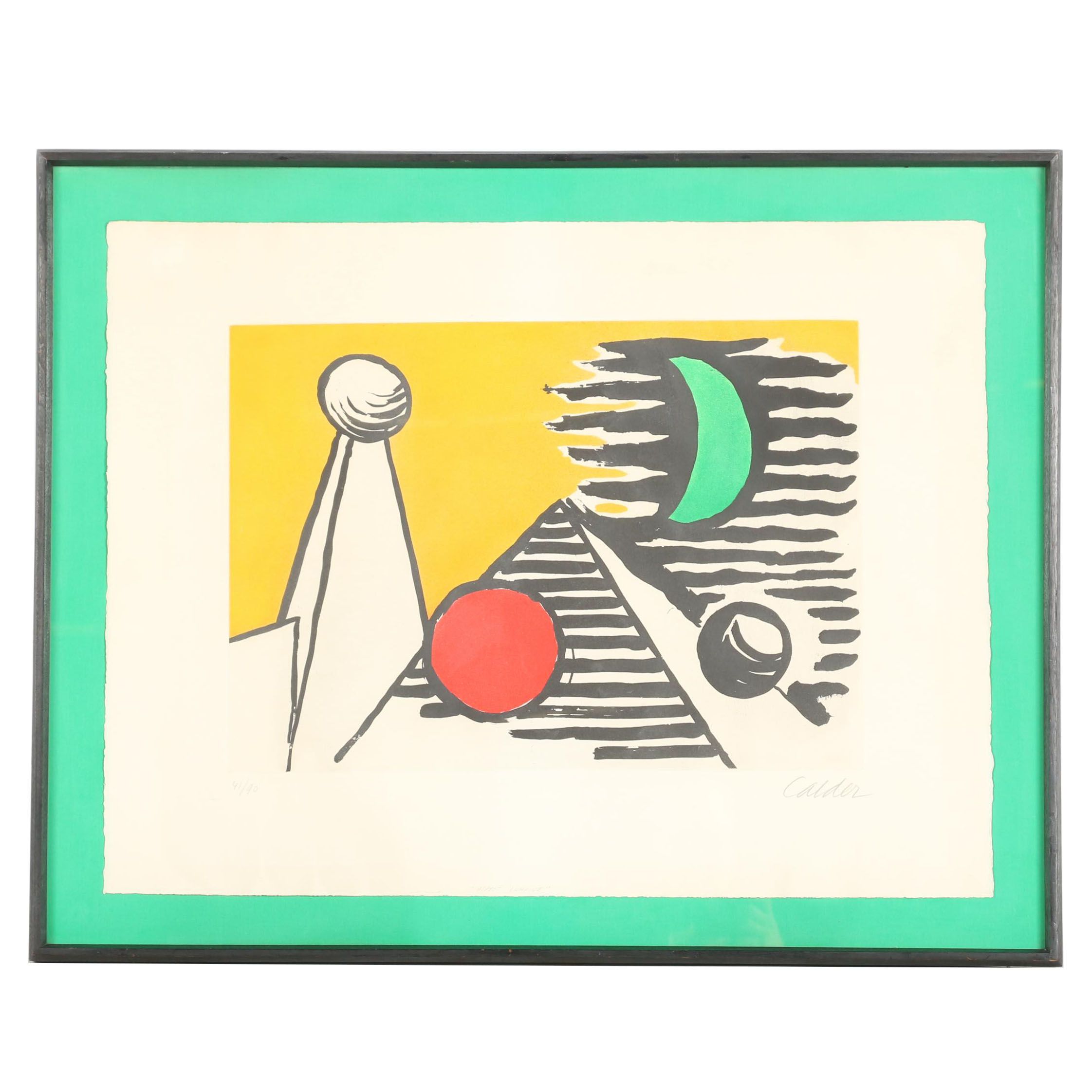 1961 Alexander Calder Limited Edition Aquatint Lithograph