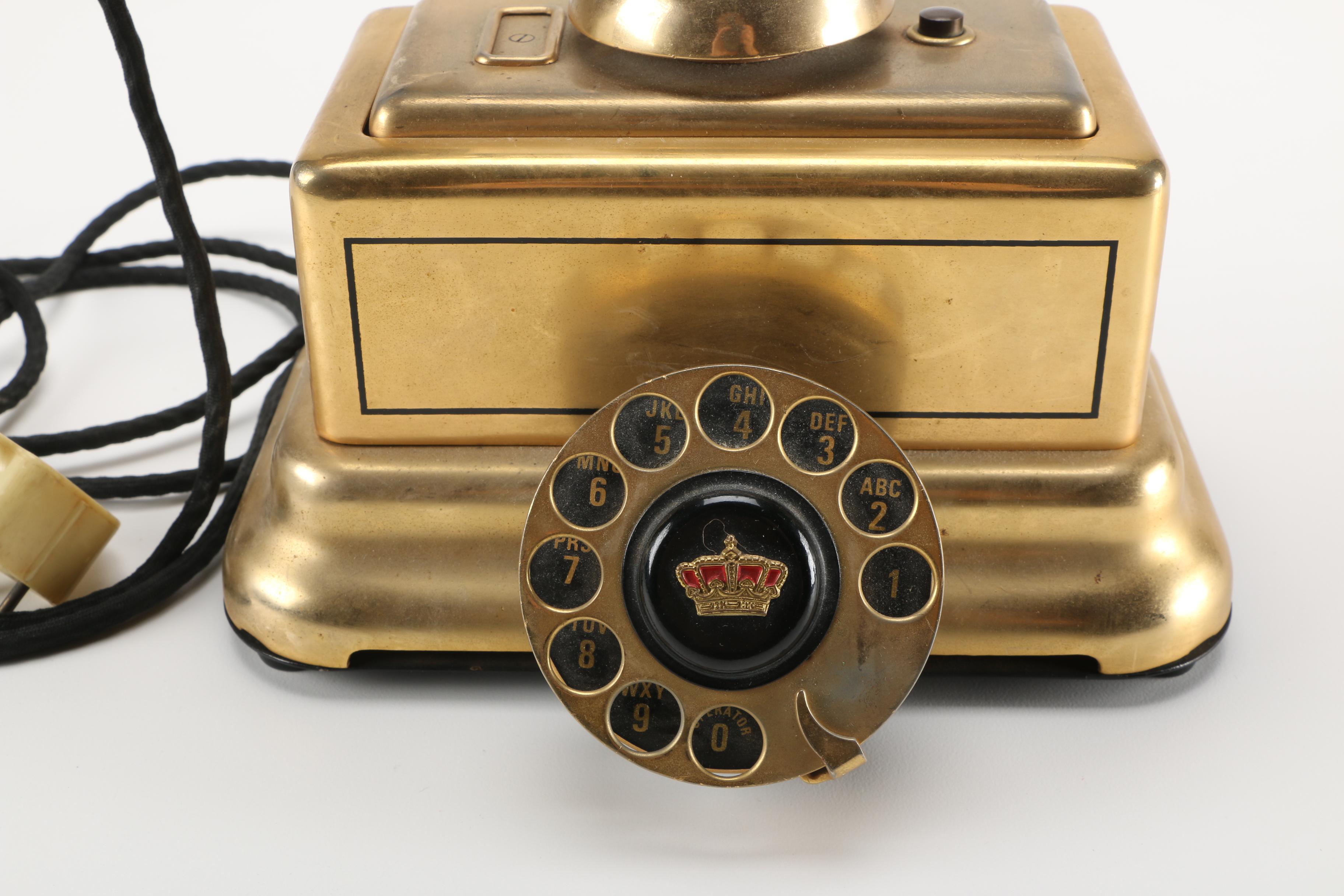 Mid-Century L.M. Ericcson Rotary Dial Telephone