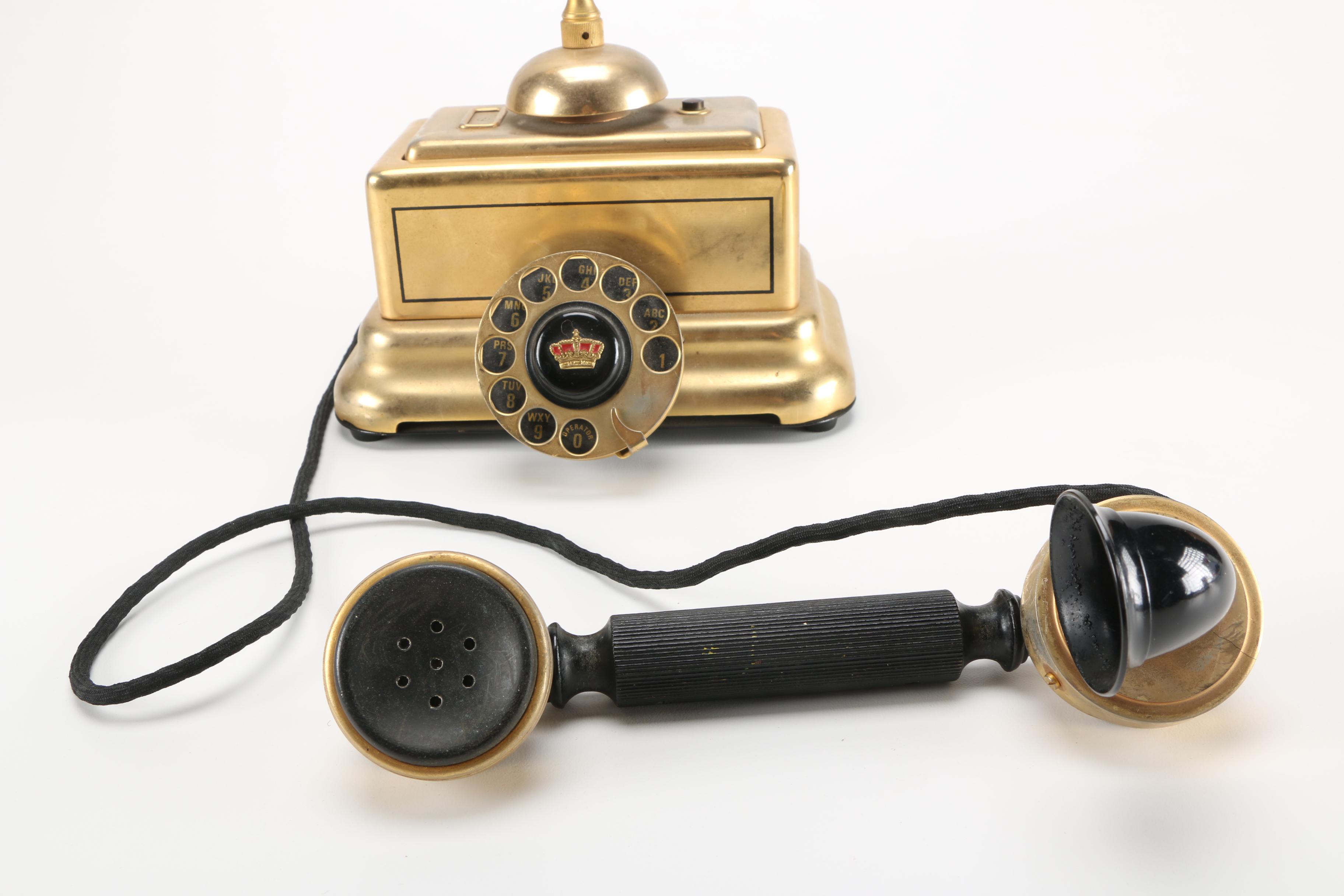 Mid-Century L.M. Ericcson Rotary Dial Telephone