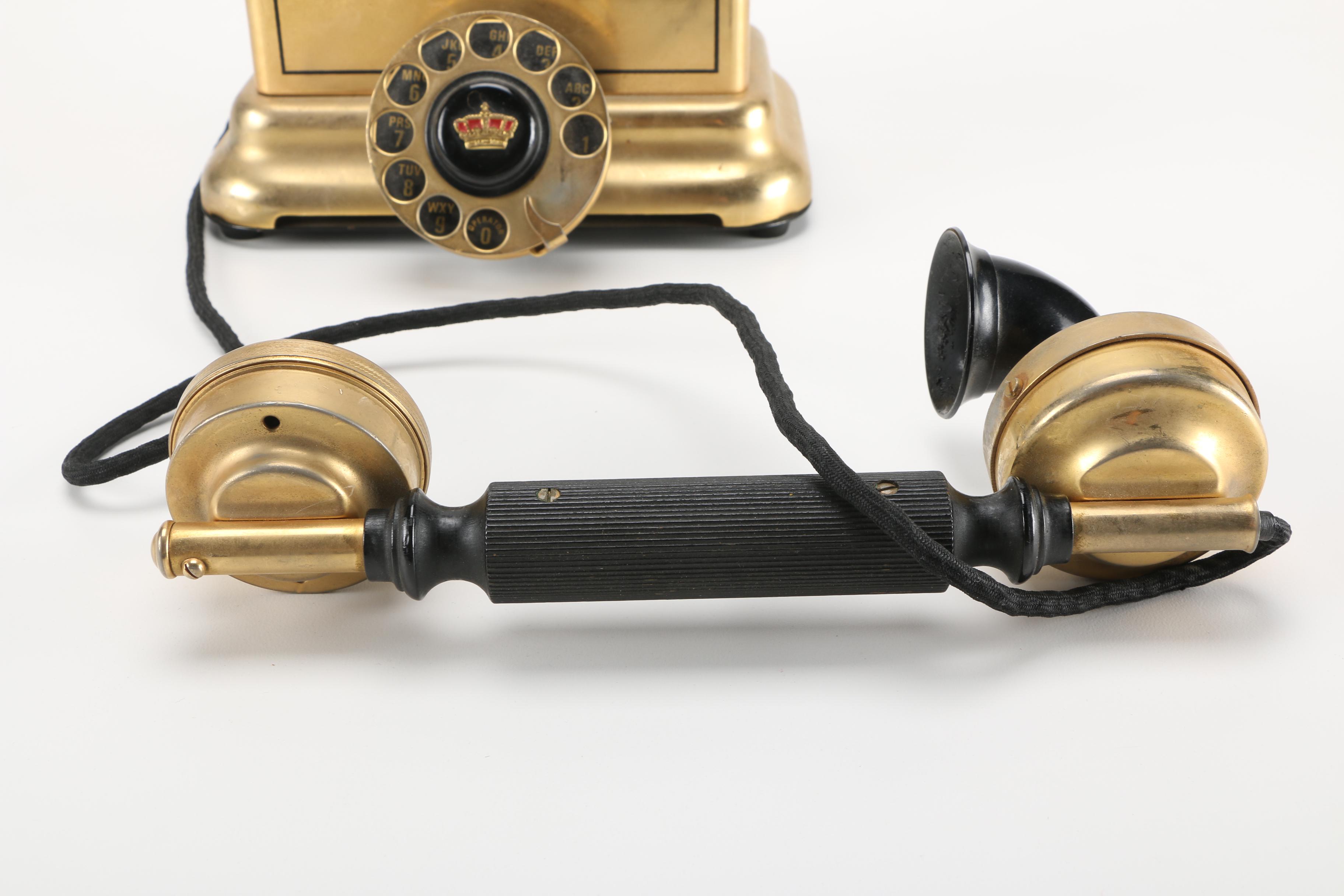 Mid-Century L.M. Ericcson Rotary Dial Telephone