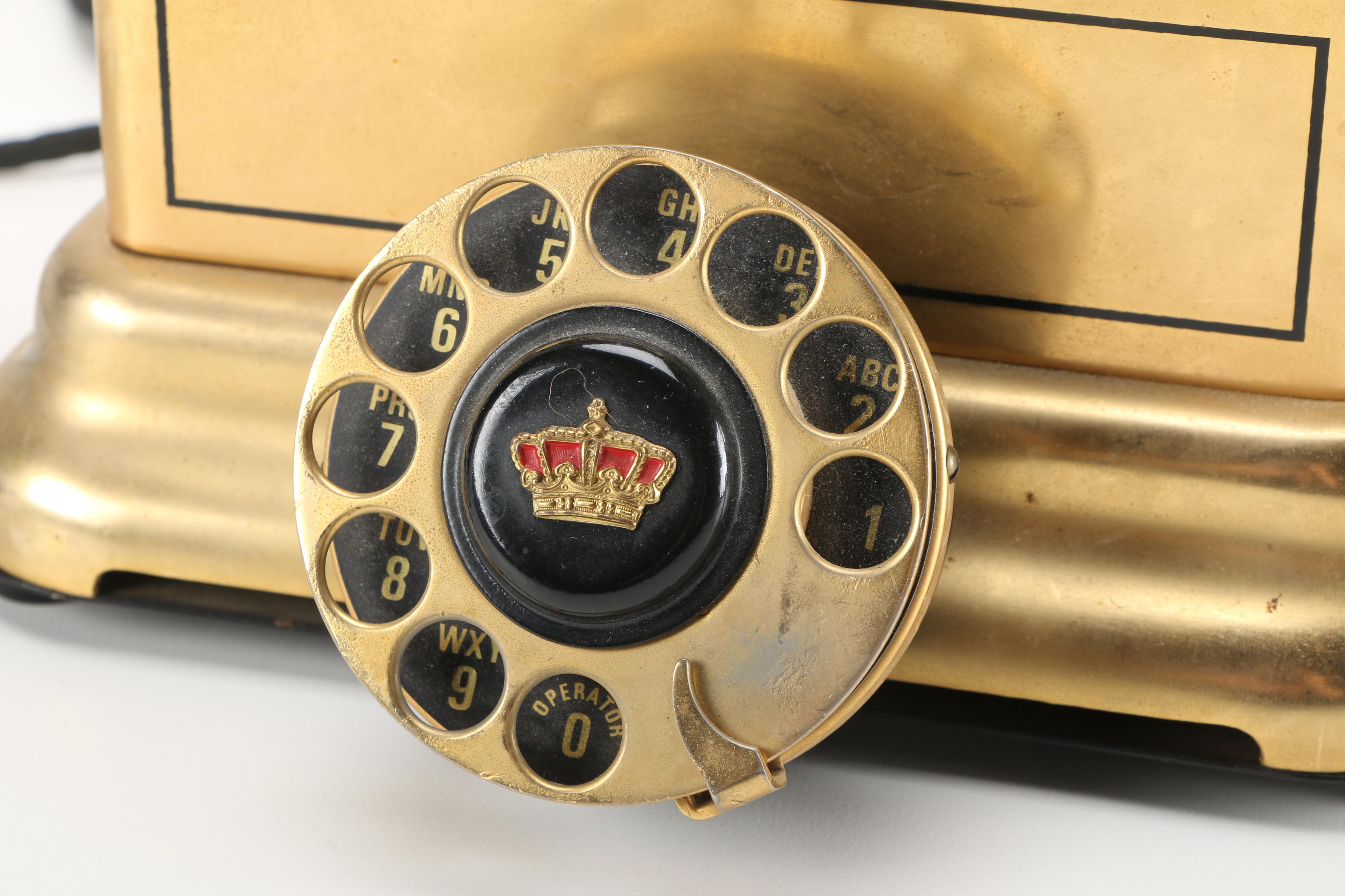 Mid-Century L.M. Ericcson Rotary Dial Telephone