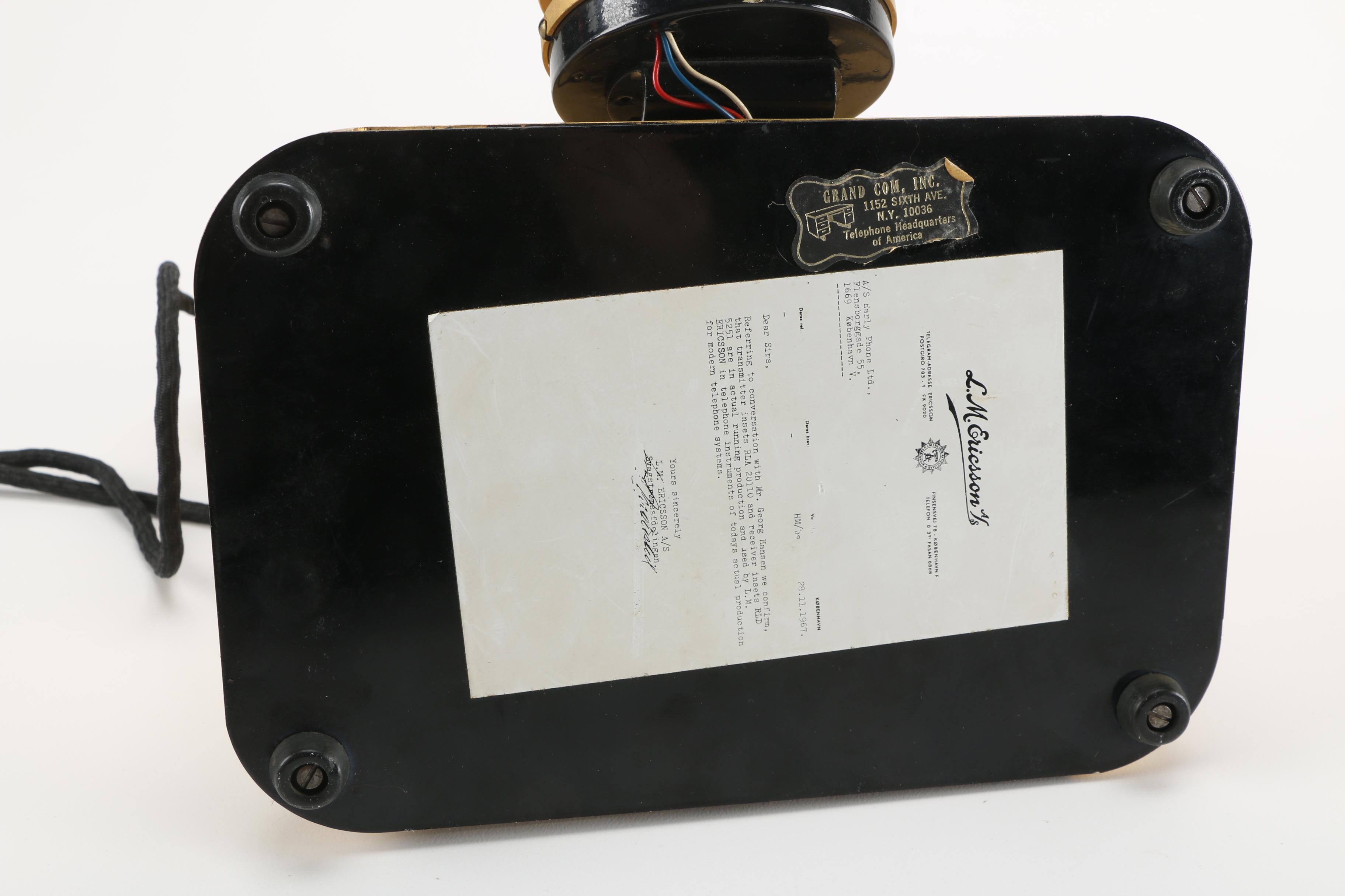 Mid-Century L.M. Ericcson Rotary Dial Telephone