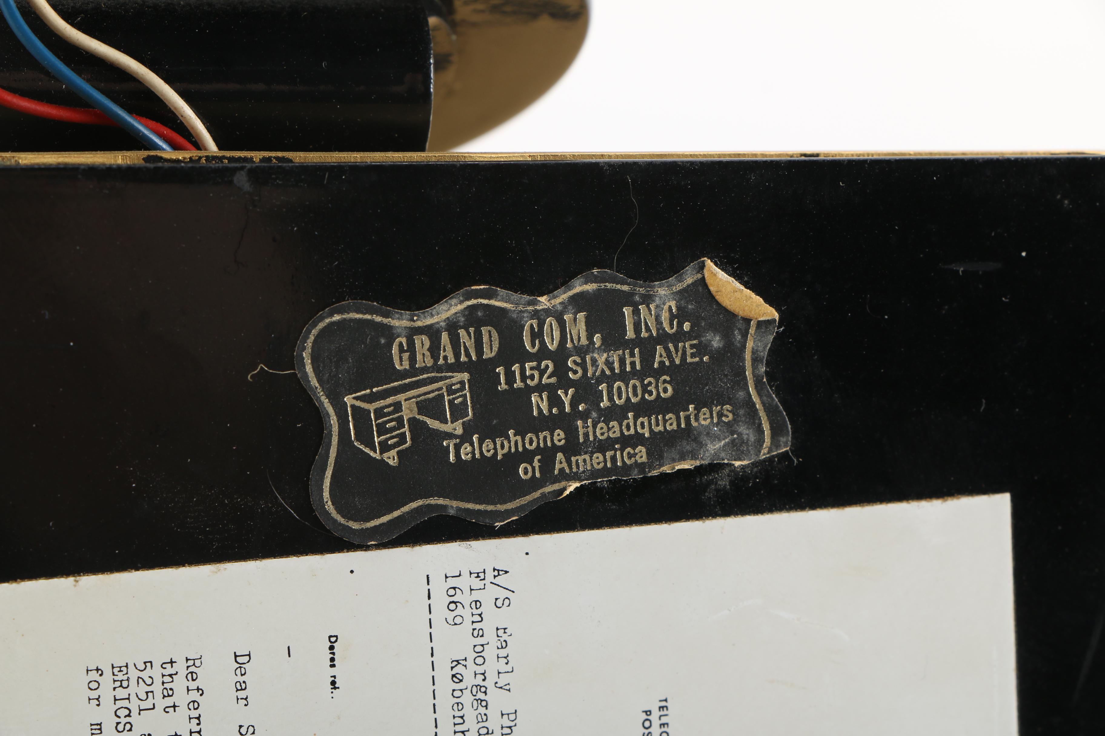 Mid-Century L.M. Ericcson Rotary Dial Telephone