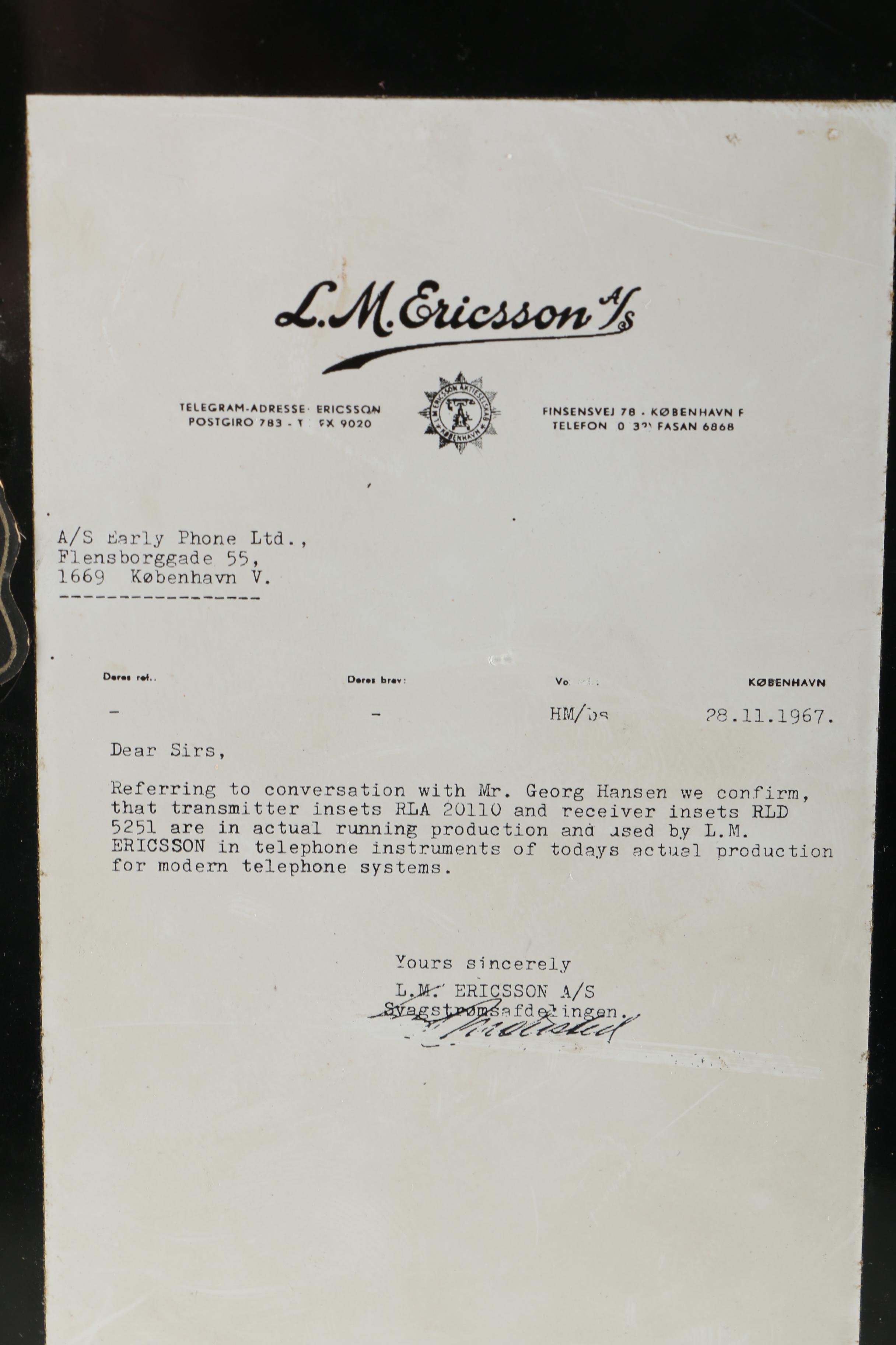 Mid-Century L.M. Ericcson Rotary Dial Telephone