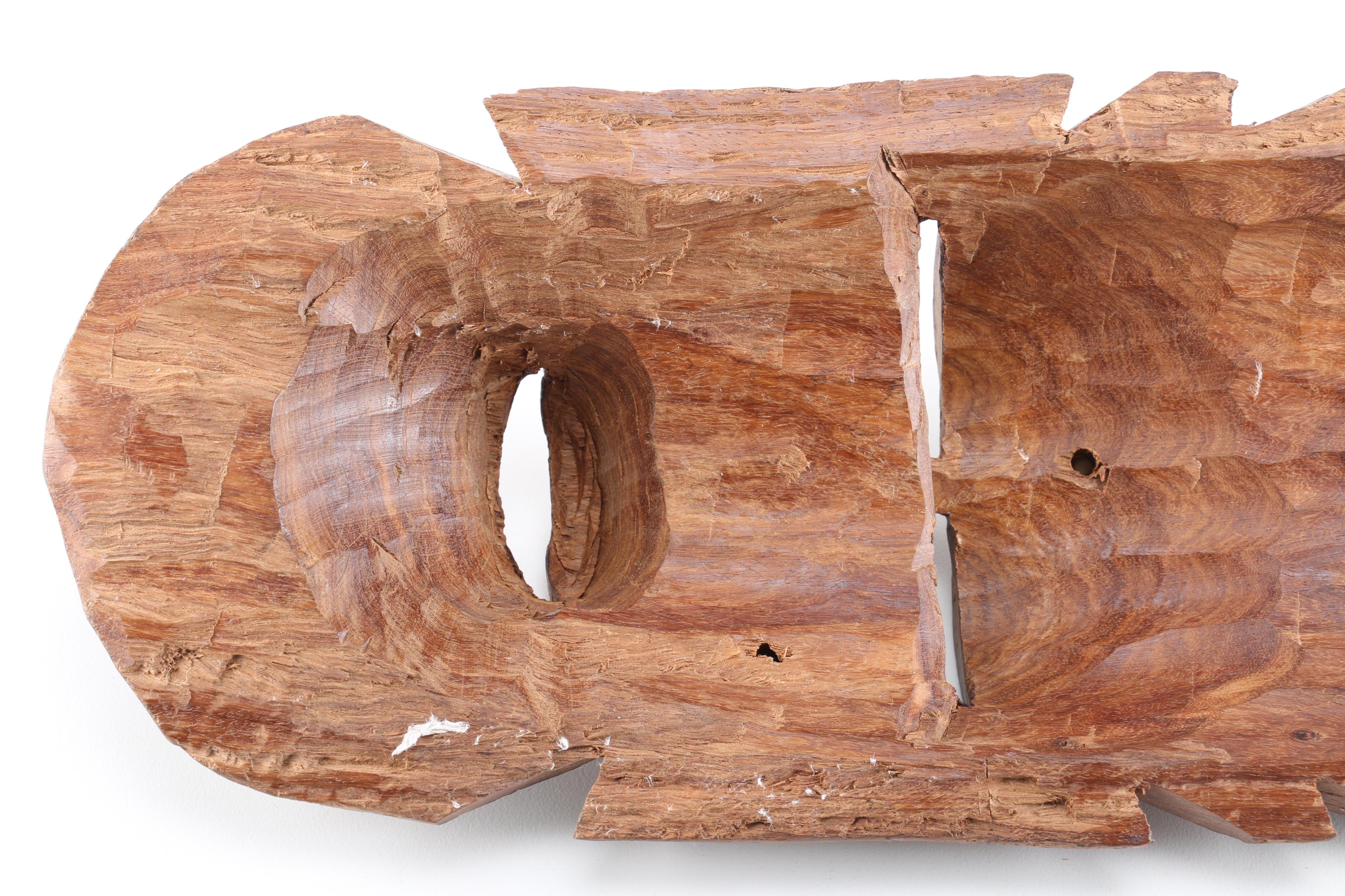 Hand-Carved Wooden Mask