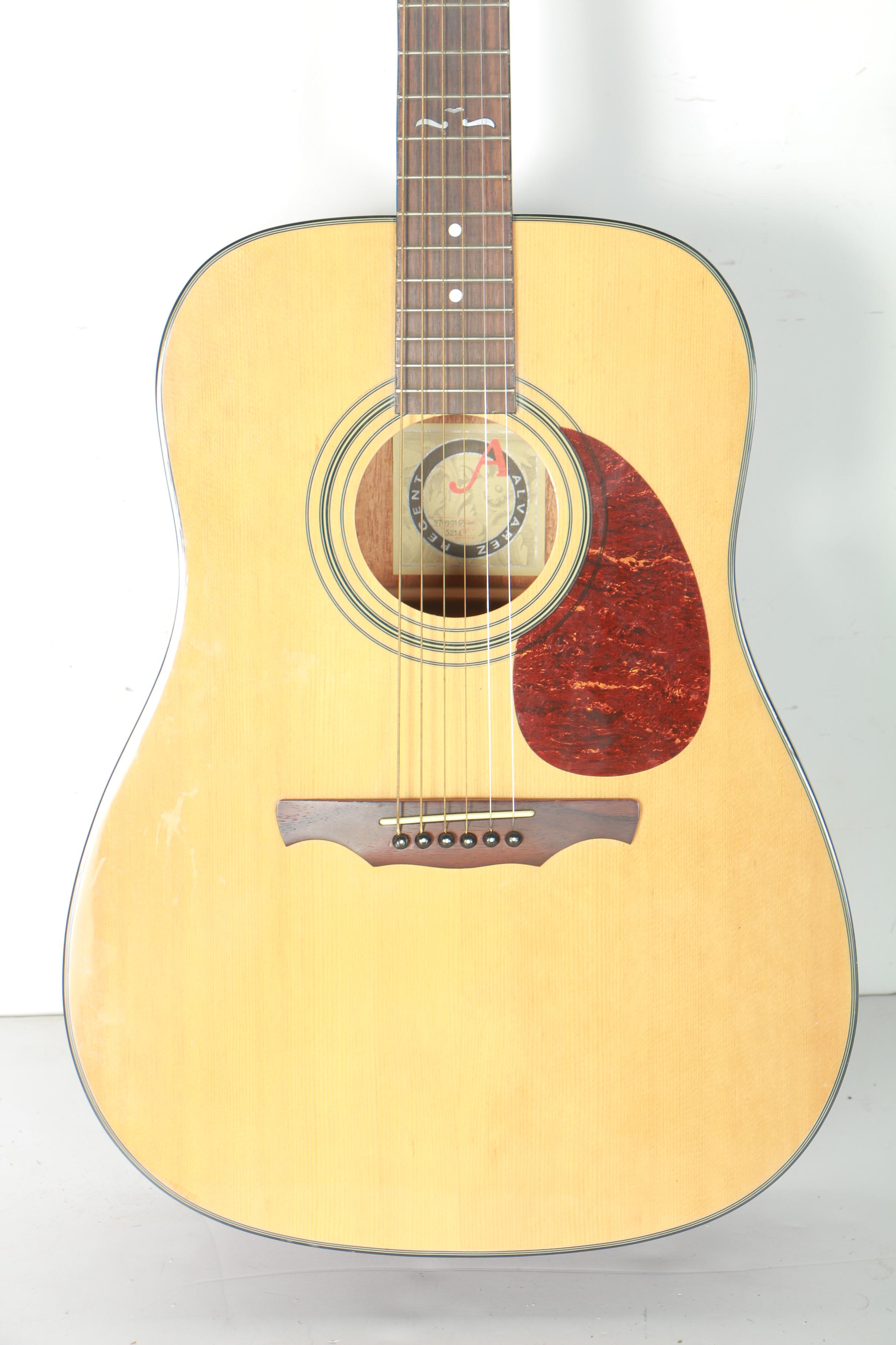 Alvarez Regent Dreadnought Style Acoustic Guitar and Case