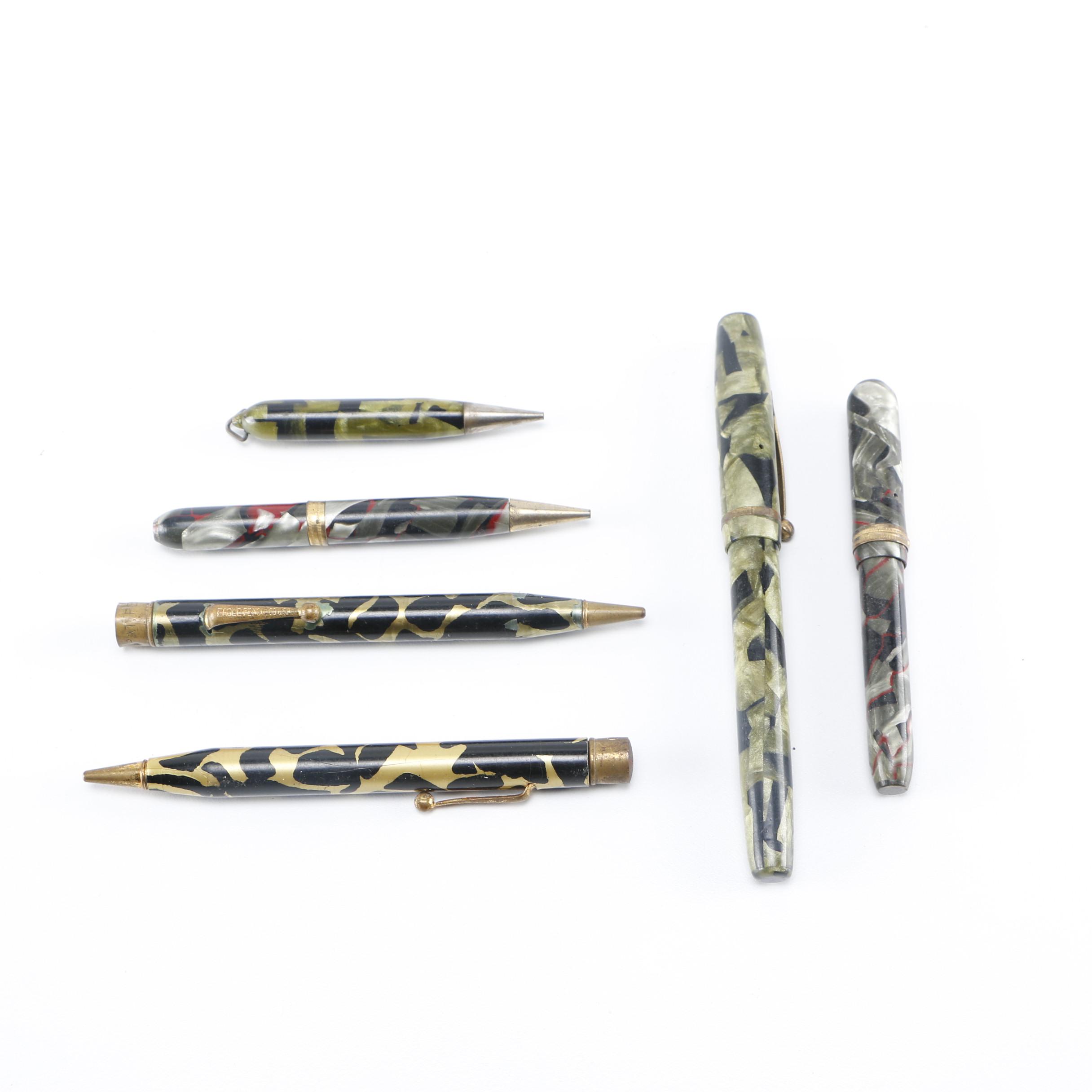 Collection of Eagle Pencil Company and Pioneer Pens