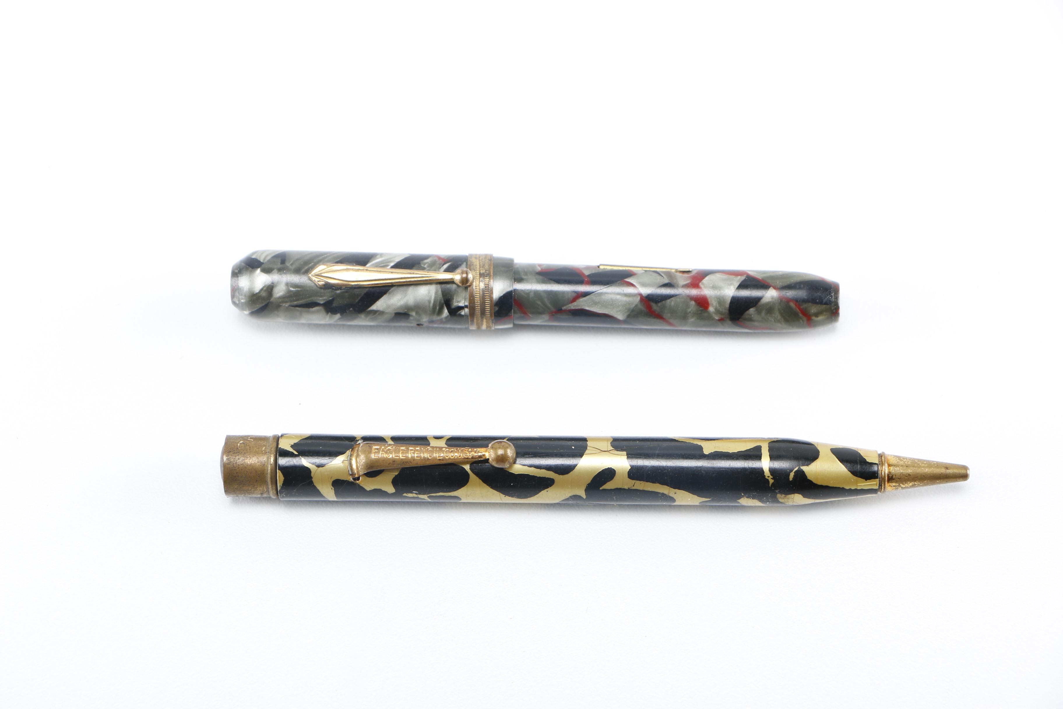 Collection of Eagle Pencil Company and Pioneer Pens