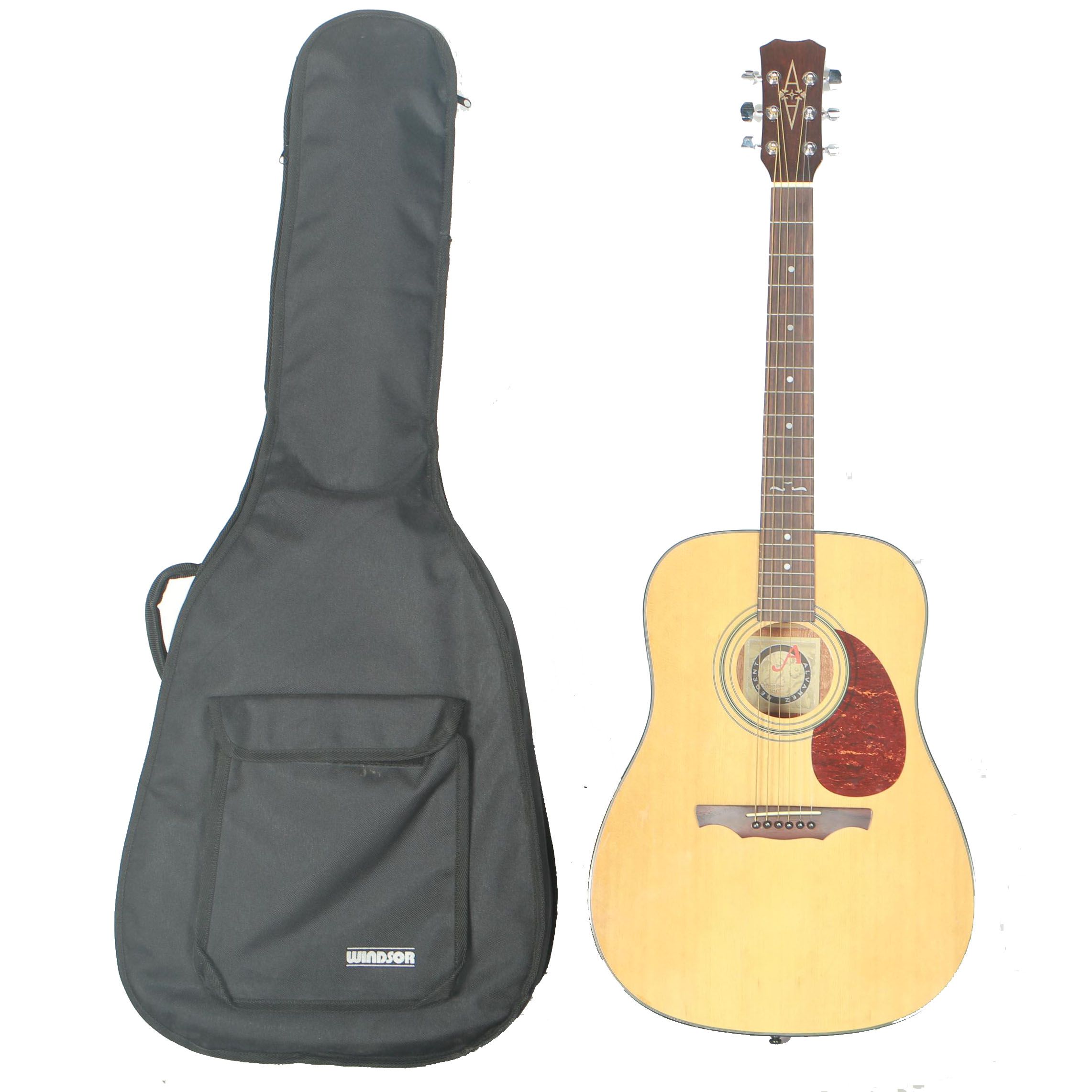 Alvarez Regent Dreadnought Style Acoustic Guitar and Case