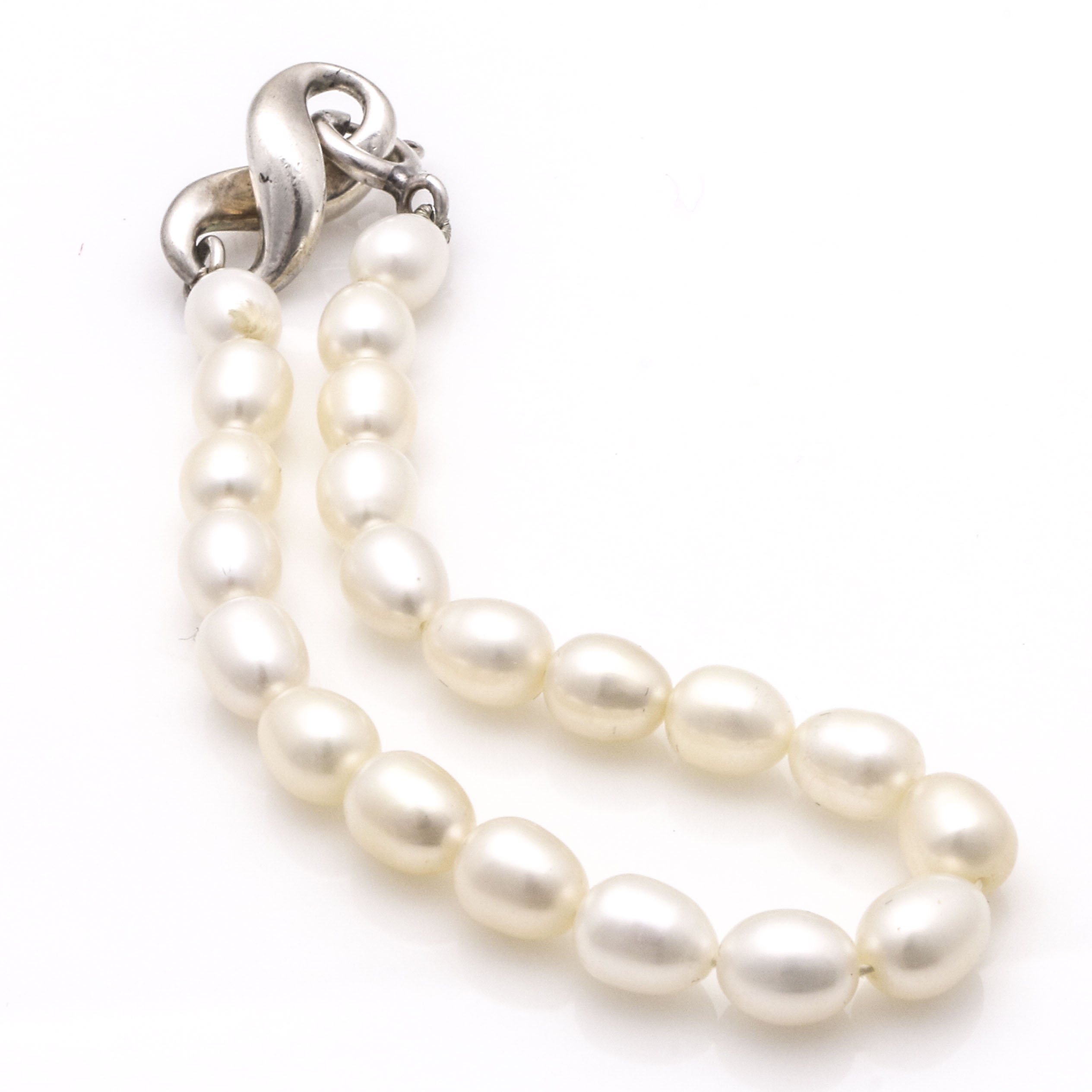 Tiffany & Co. Sterling Silver Pearl Bracelet