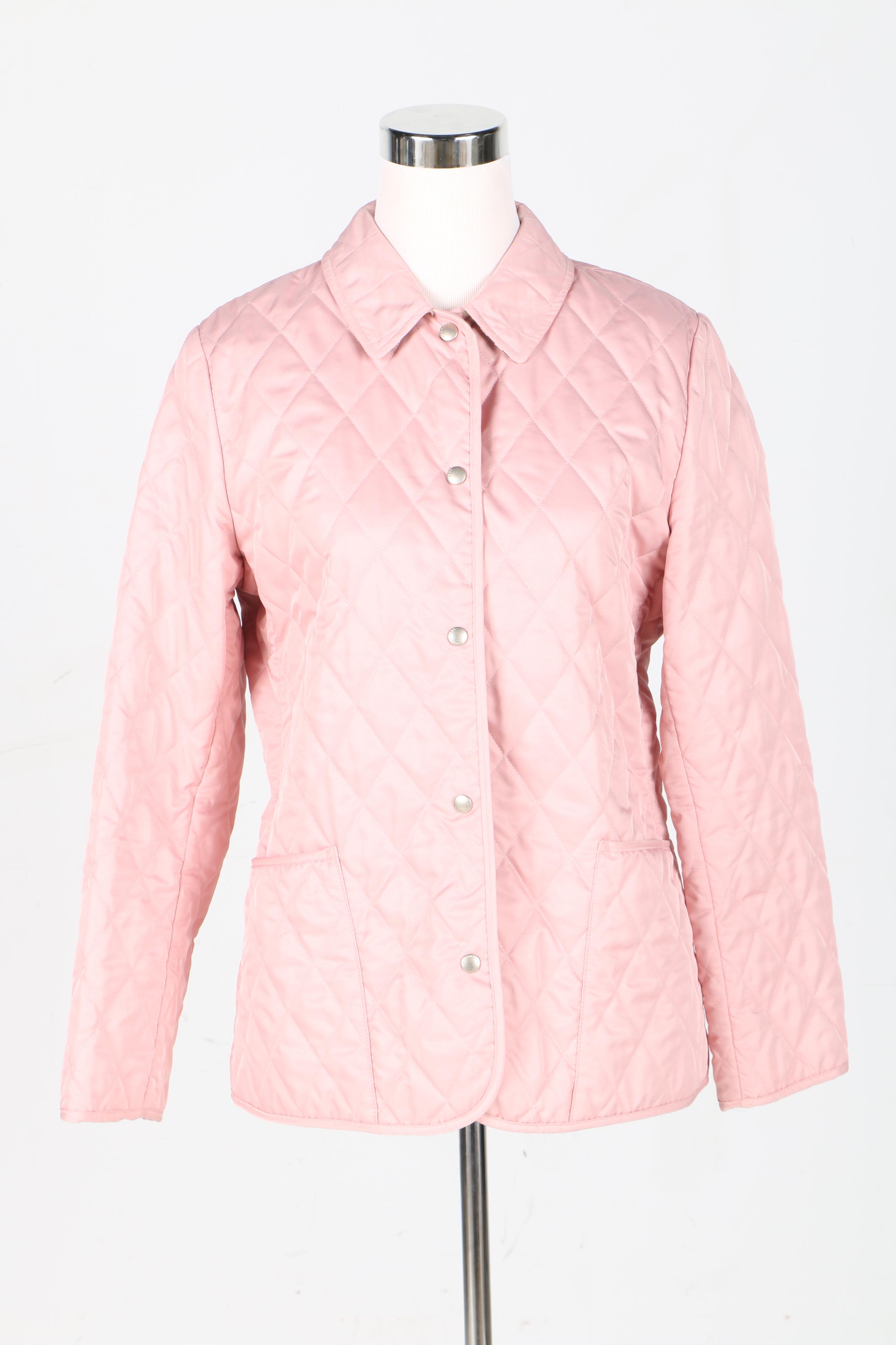 Burberry Pink Quilted Jacket