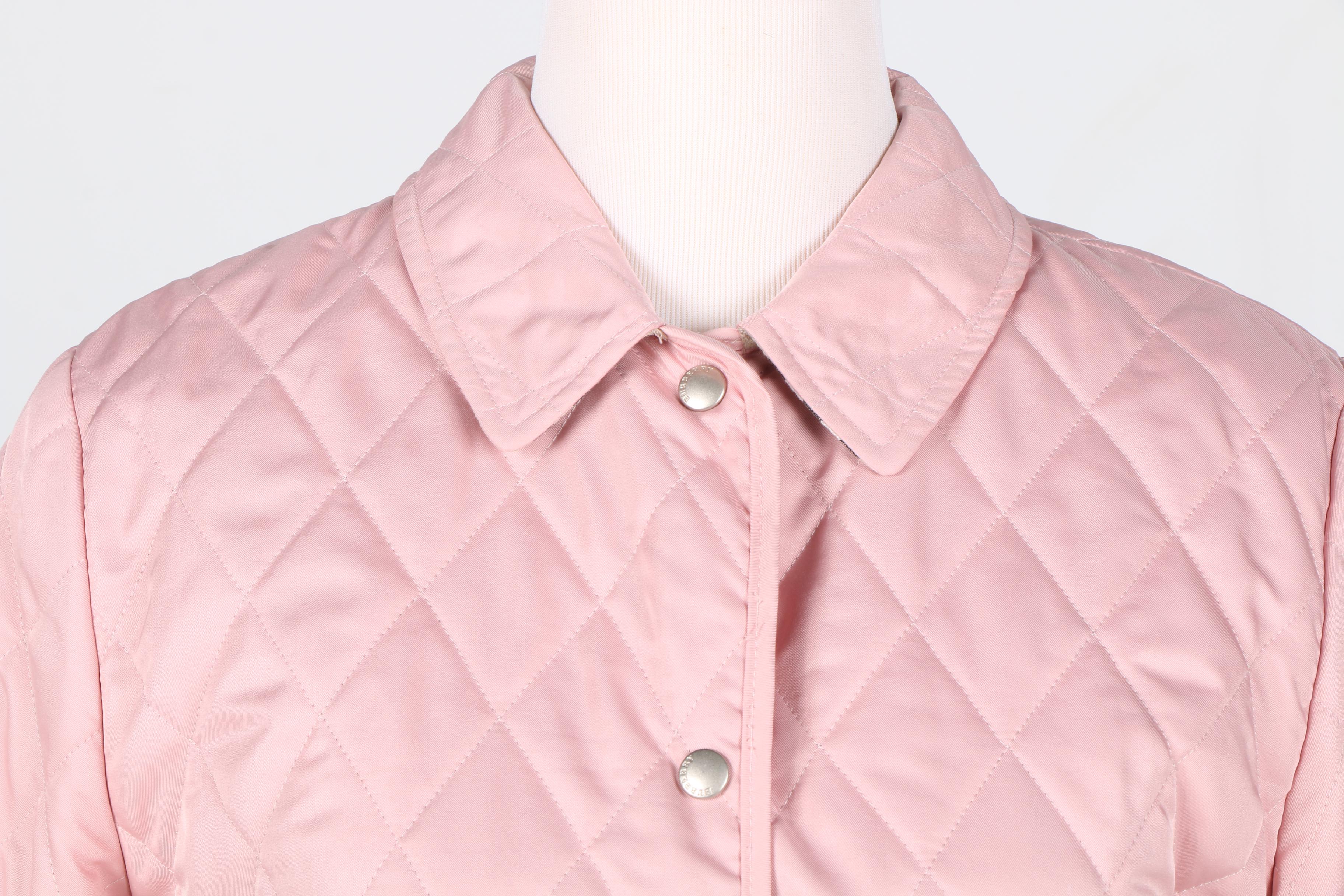 Burberry Pink Quilted Jacket