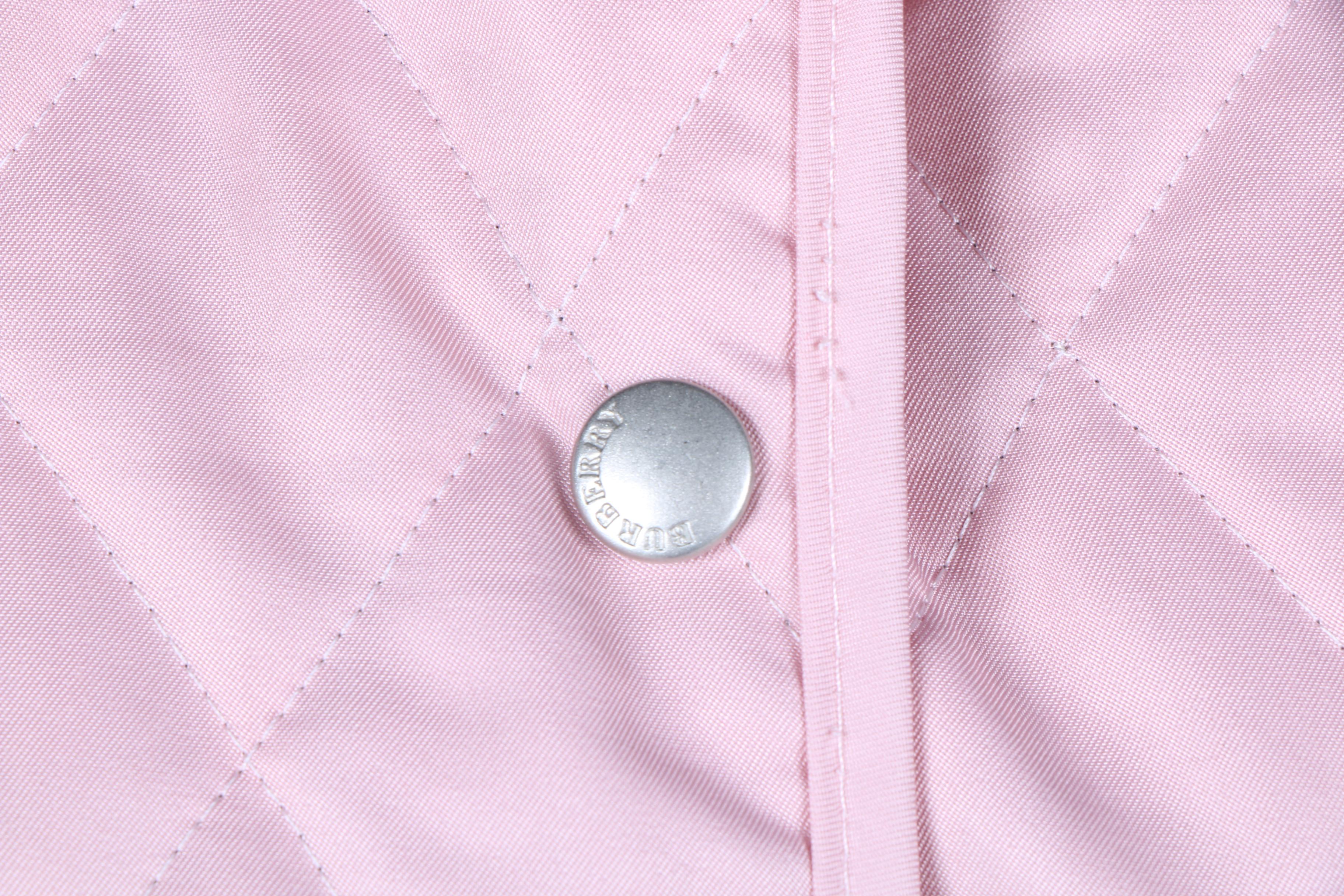 Burberry Pink Quilted Jacket