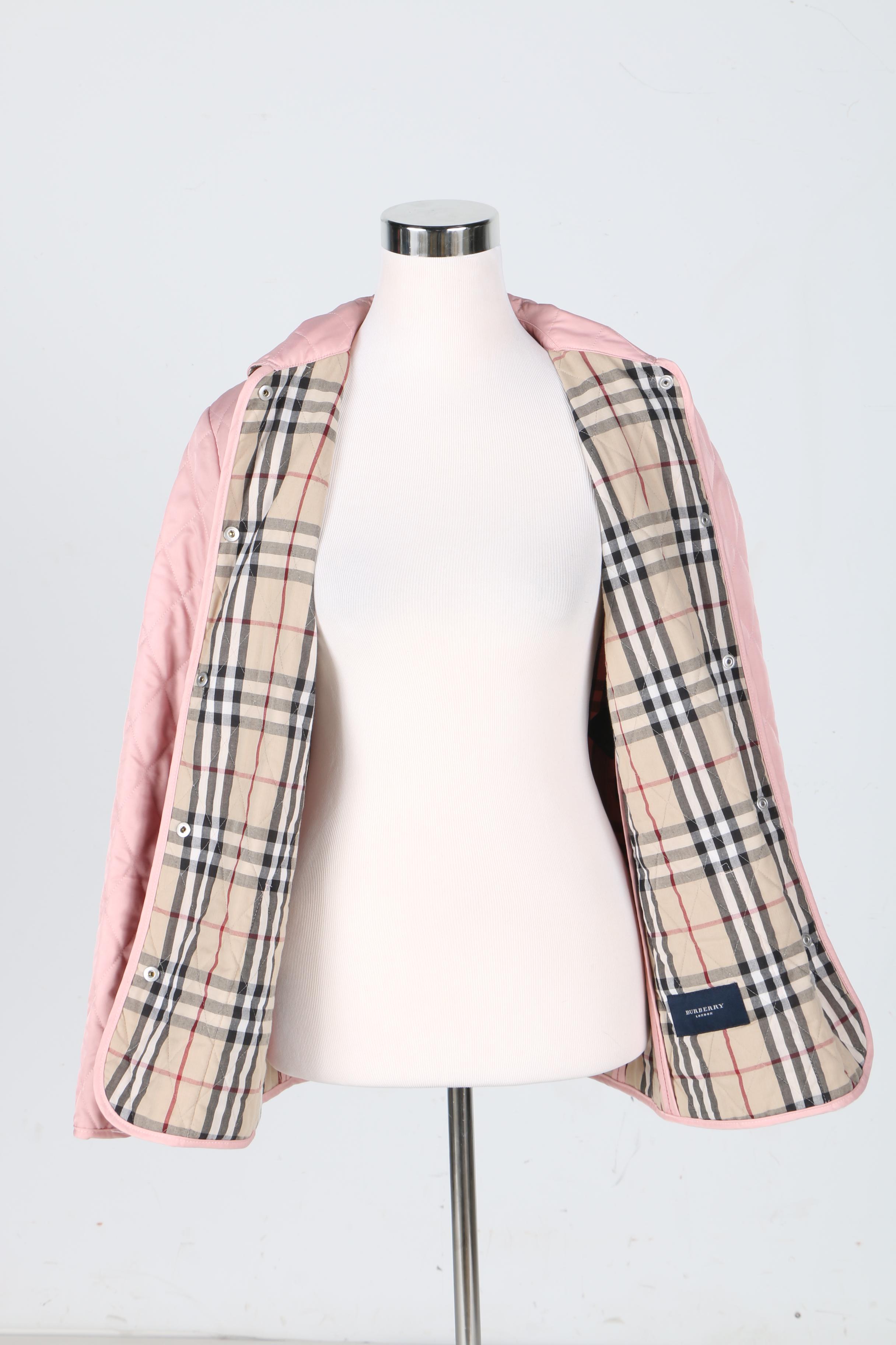 Burberry Pink Quilted Jacket