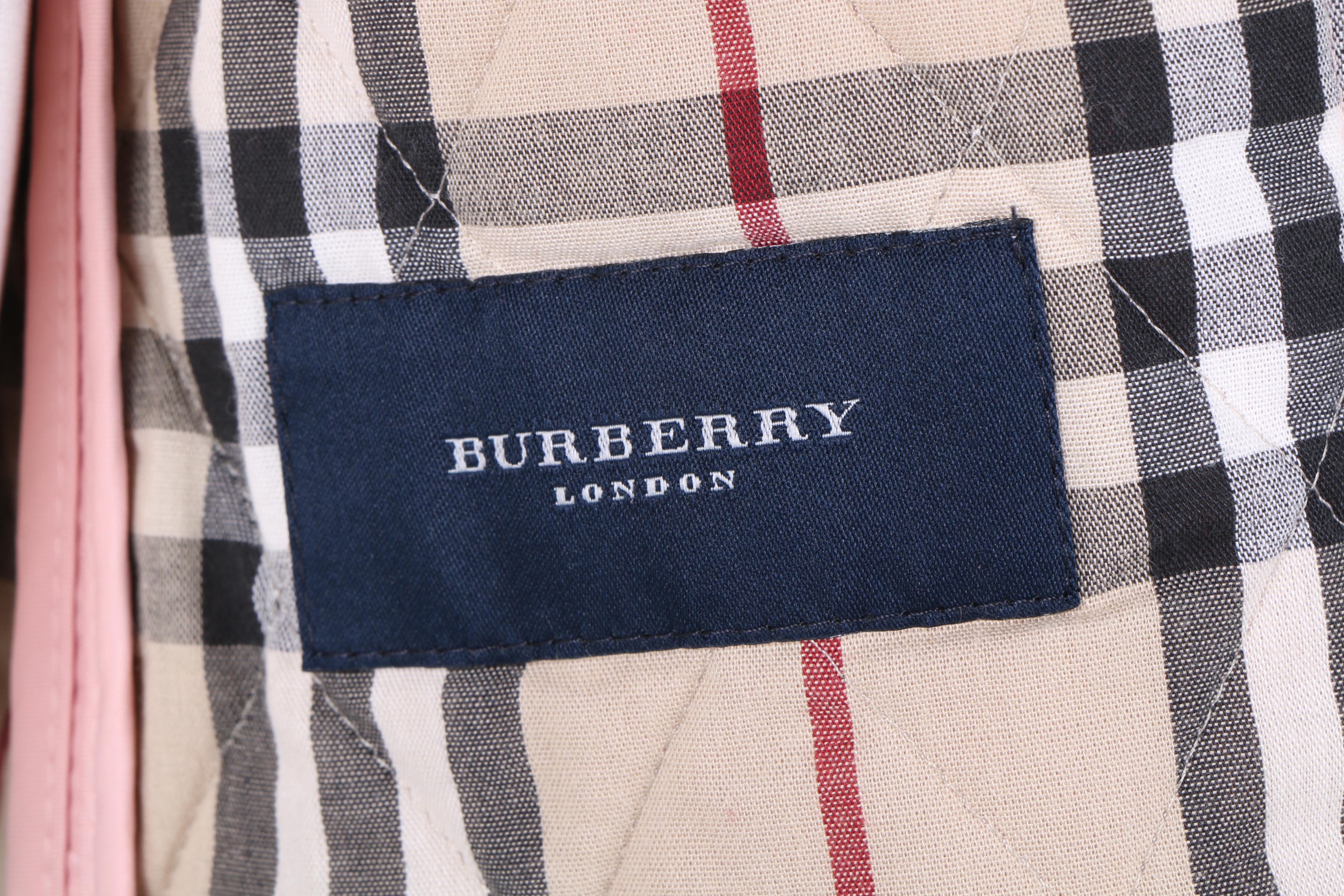 Burberry Pink Quilted Jacket