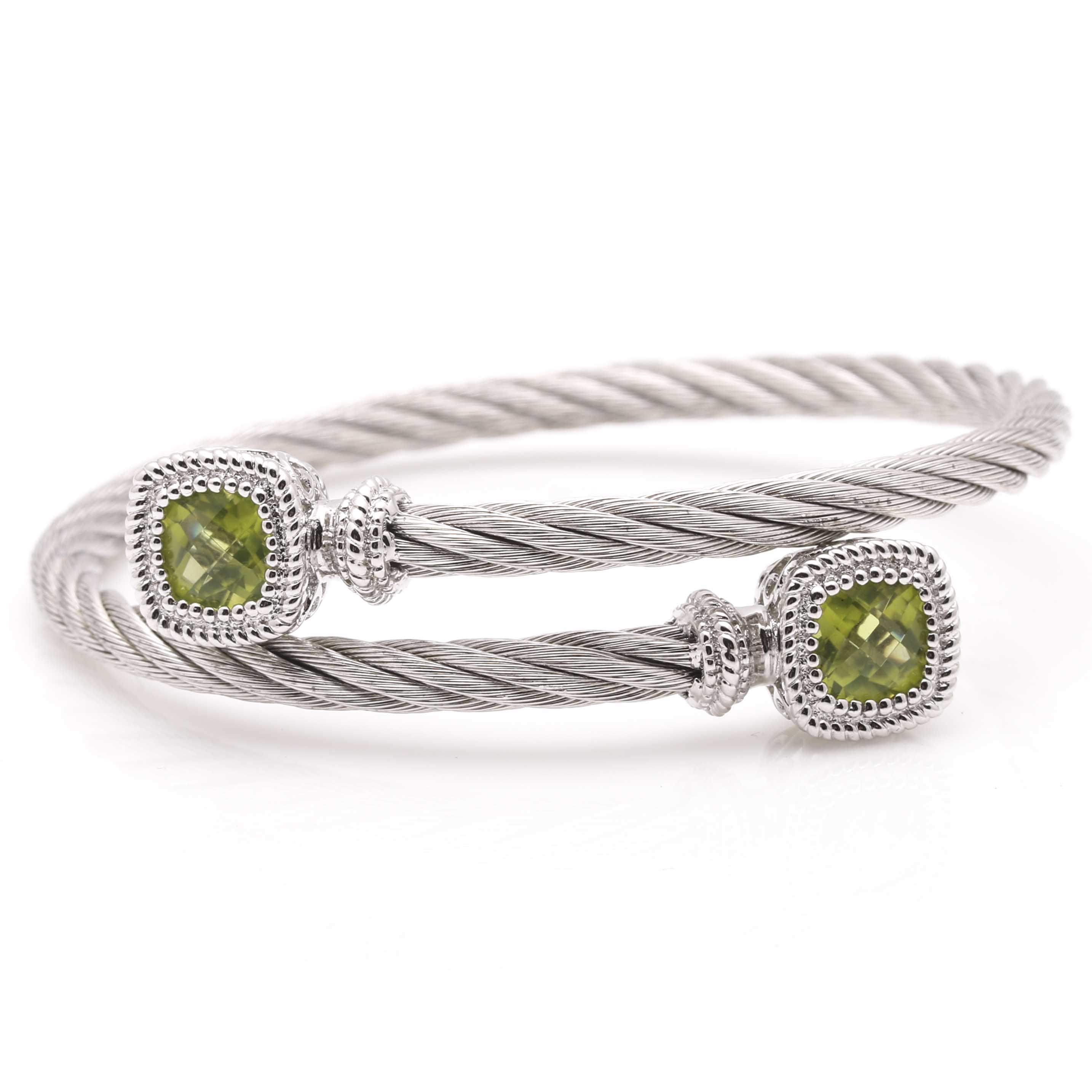 Sterling Silver Gabriel & Co. Bracelet With Peridot