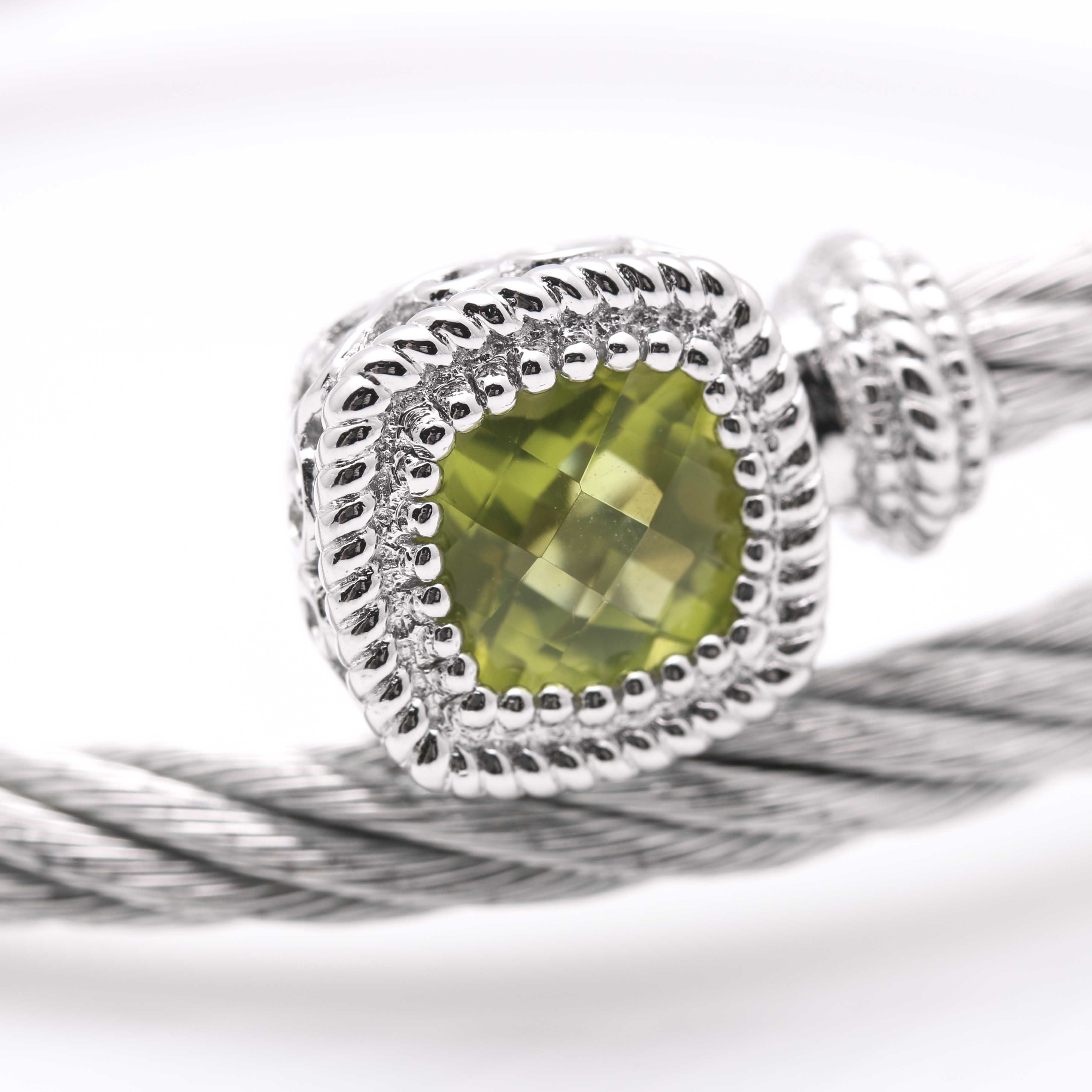 Sterling Silver Gabriel & Co. Bracelet With Peridot