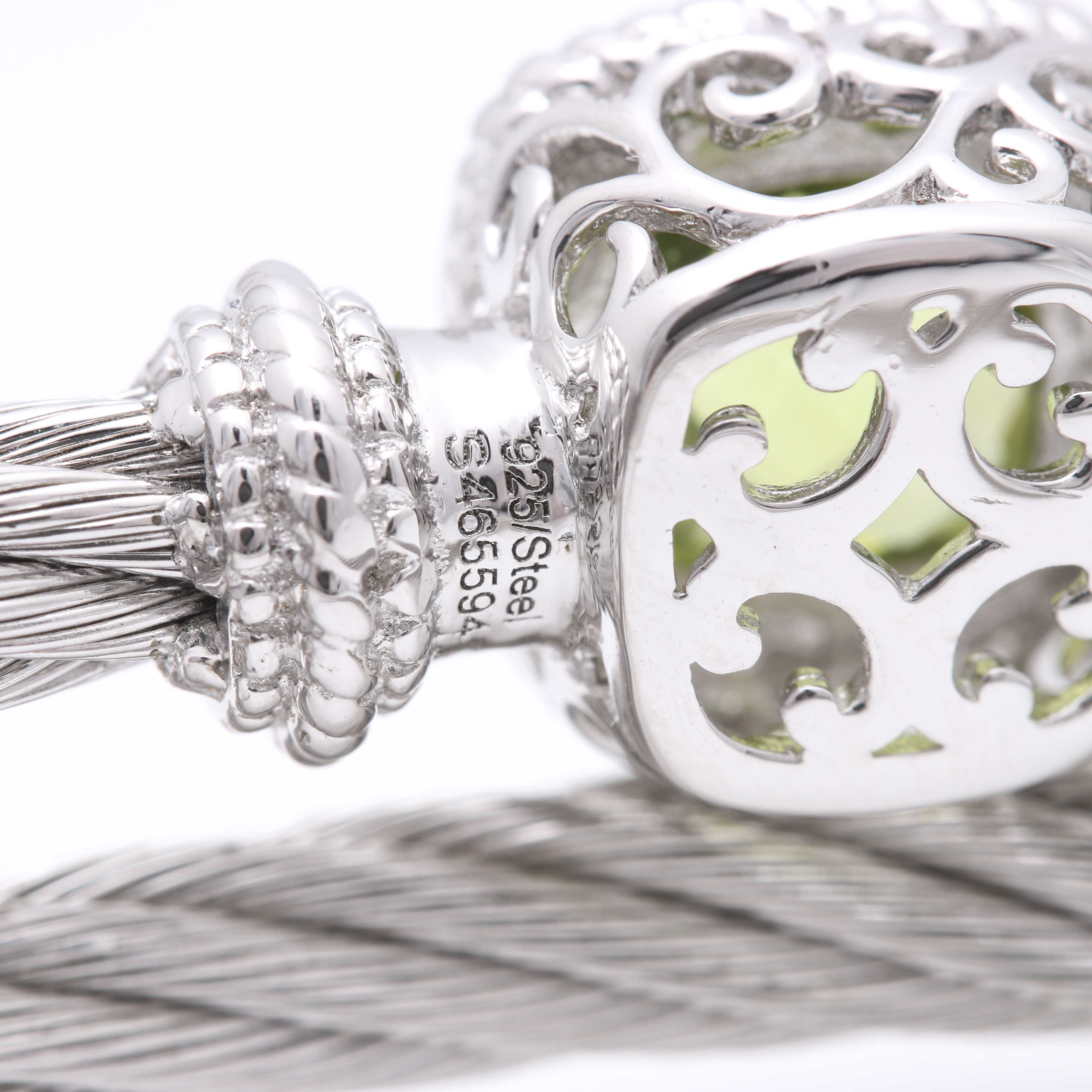 Sterling Silver Gabriel & Co. Bracelet With Peridot