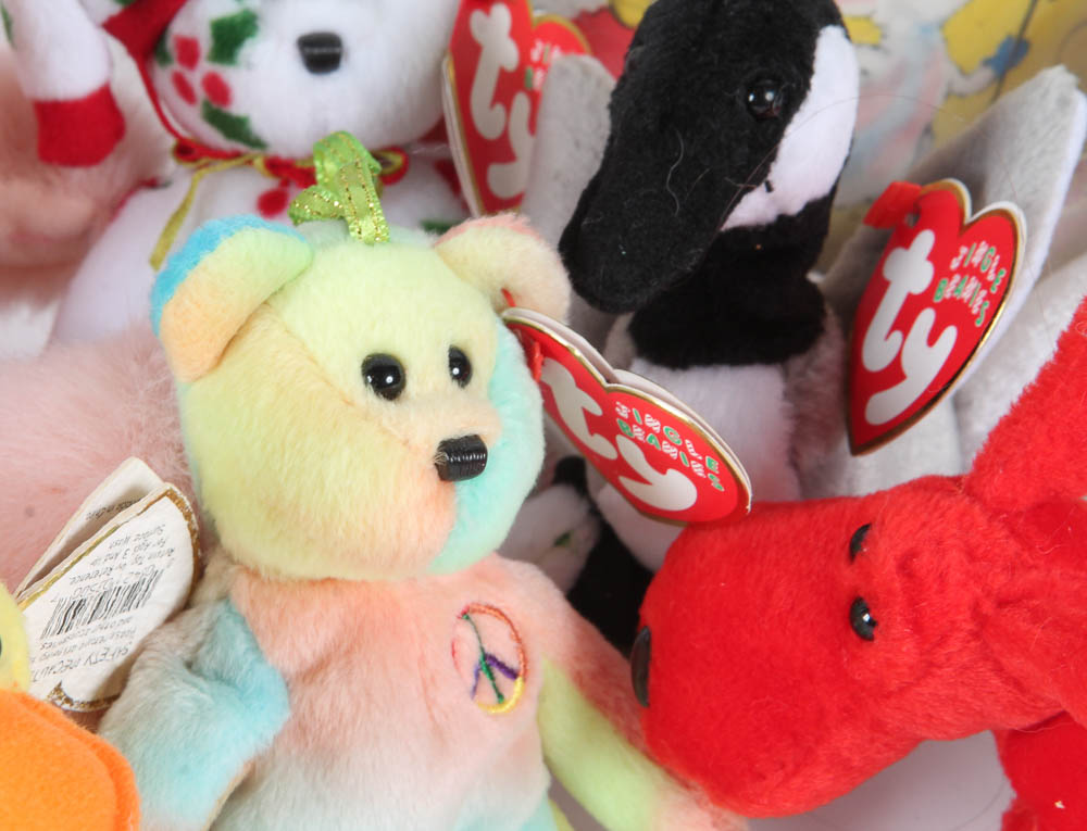 Vintage Picture Record and Stuffed Toys