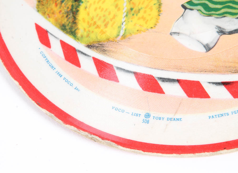 Vintage Picture Record and Stuffed Toys