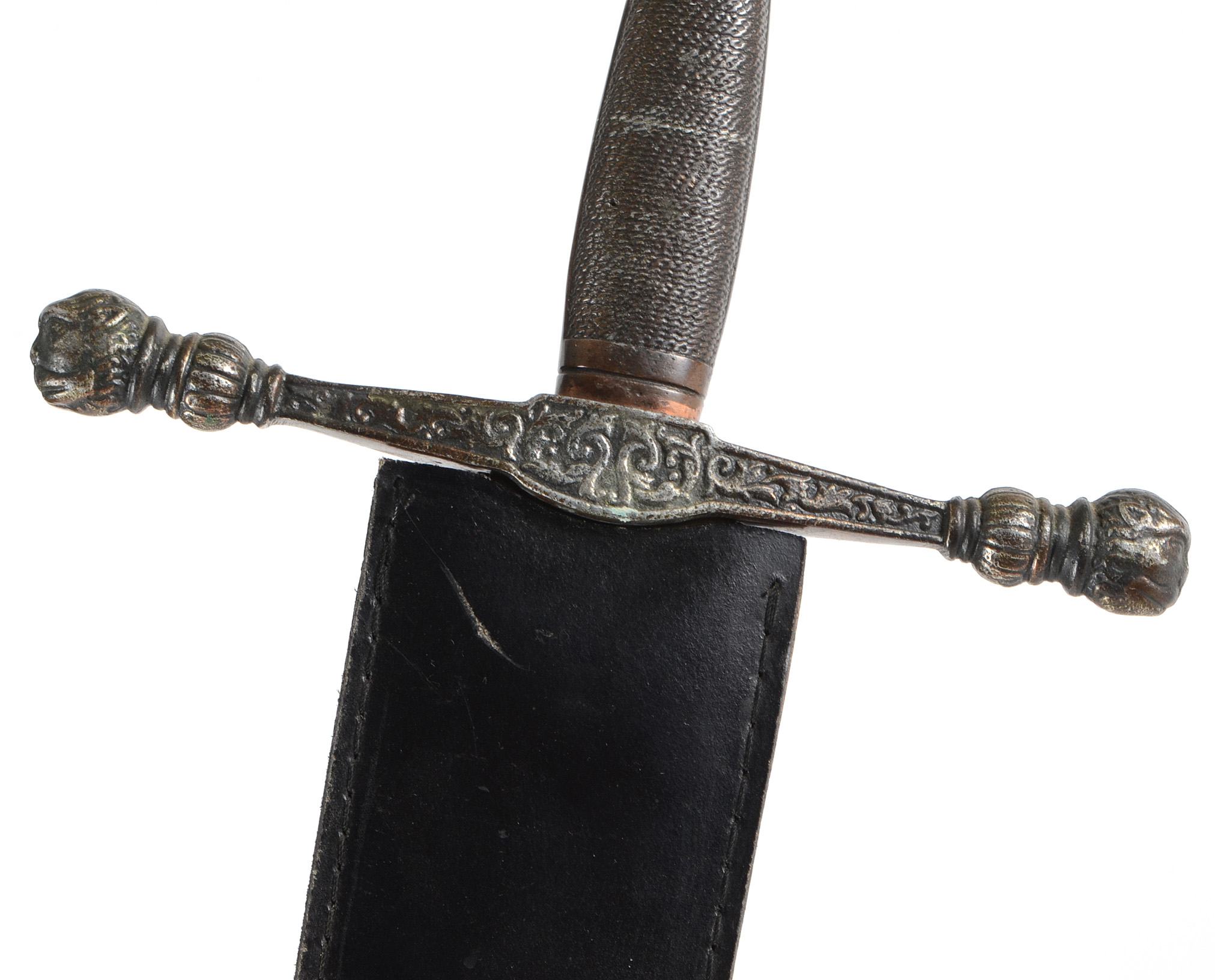 Decorative Longsword with Leather Scabbard