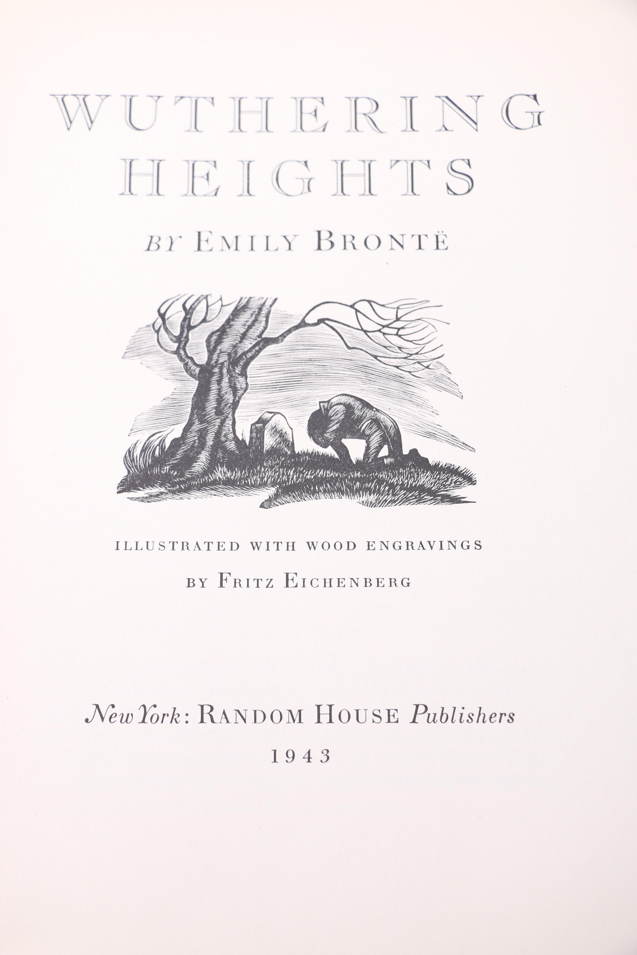 1943 Illustrated "Jane Eyre" and "Wuthering Heights"