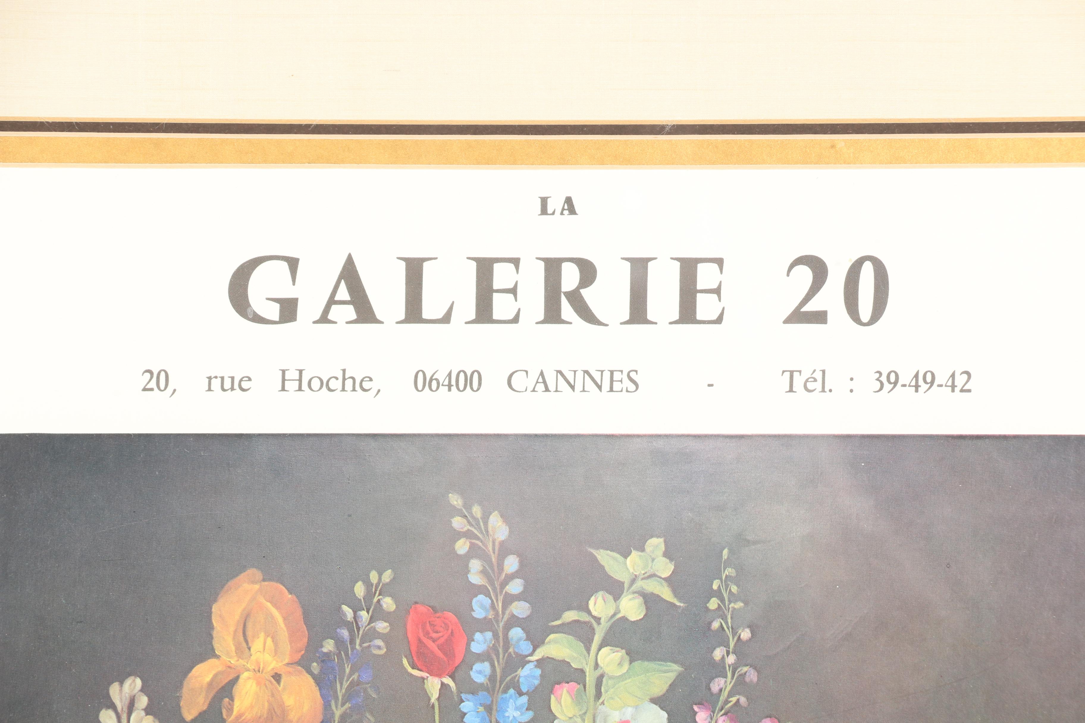 1980 Offset Lithograph Poster for Rolland Tanguy Exhibition