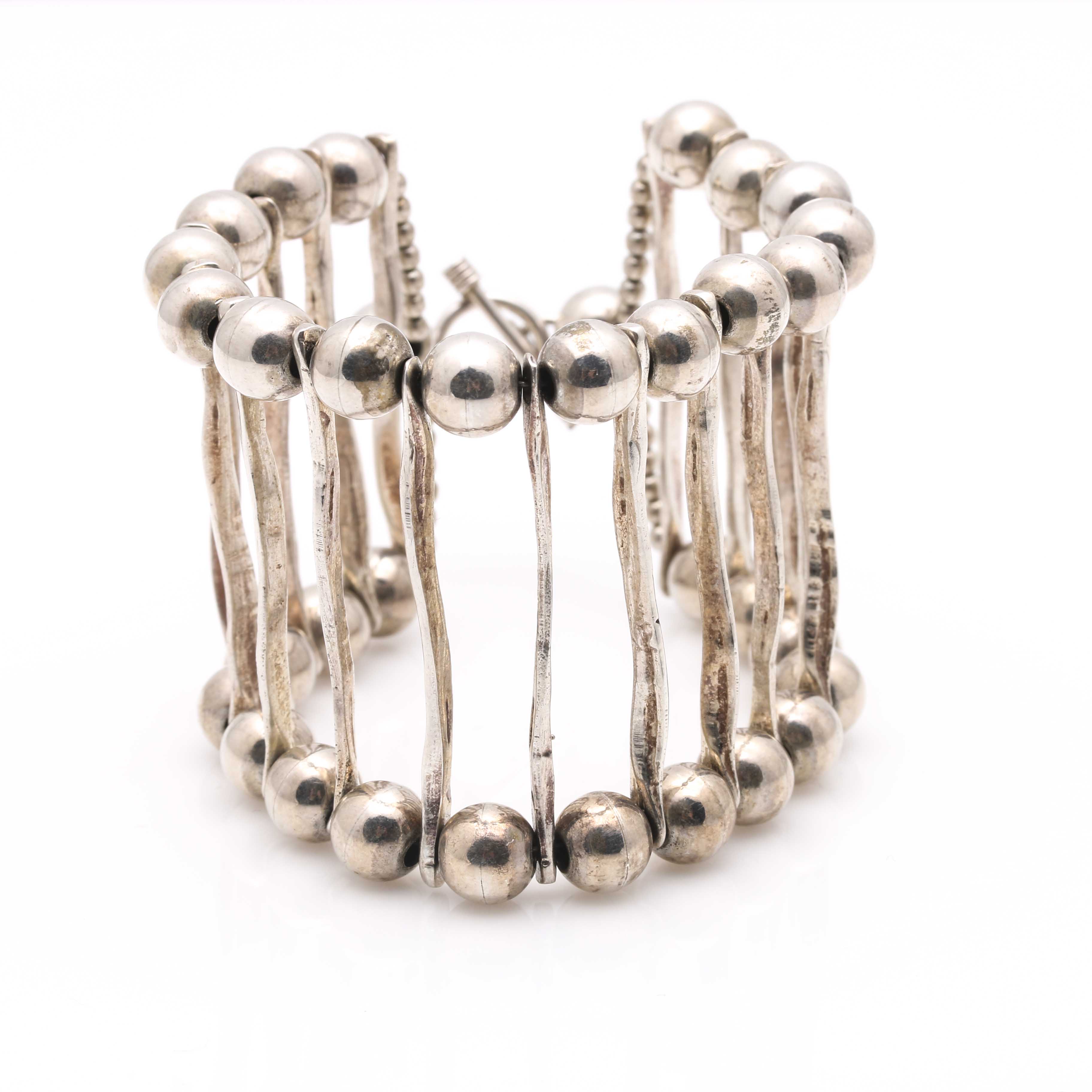 Sterling Silver Assortment Including Amber and Pearls