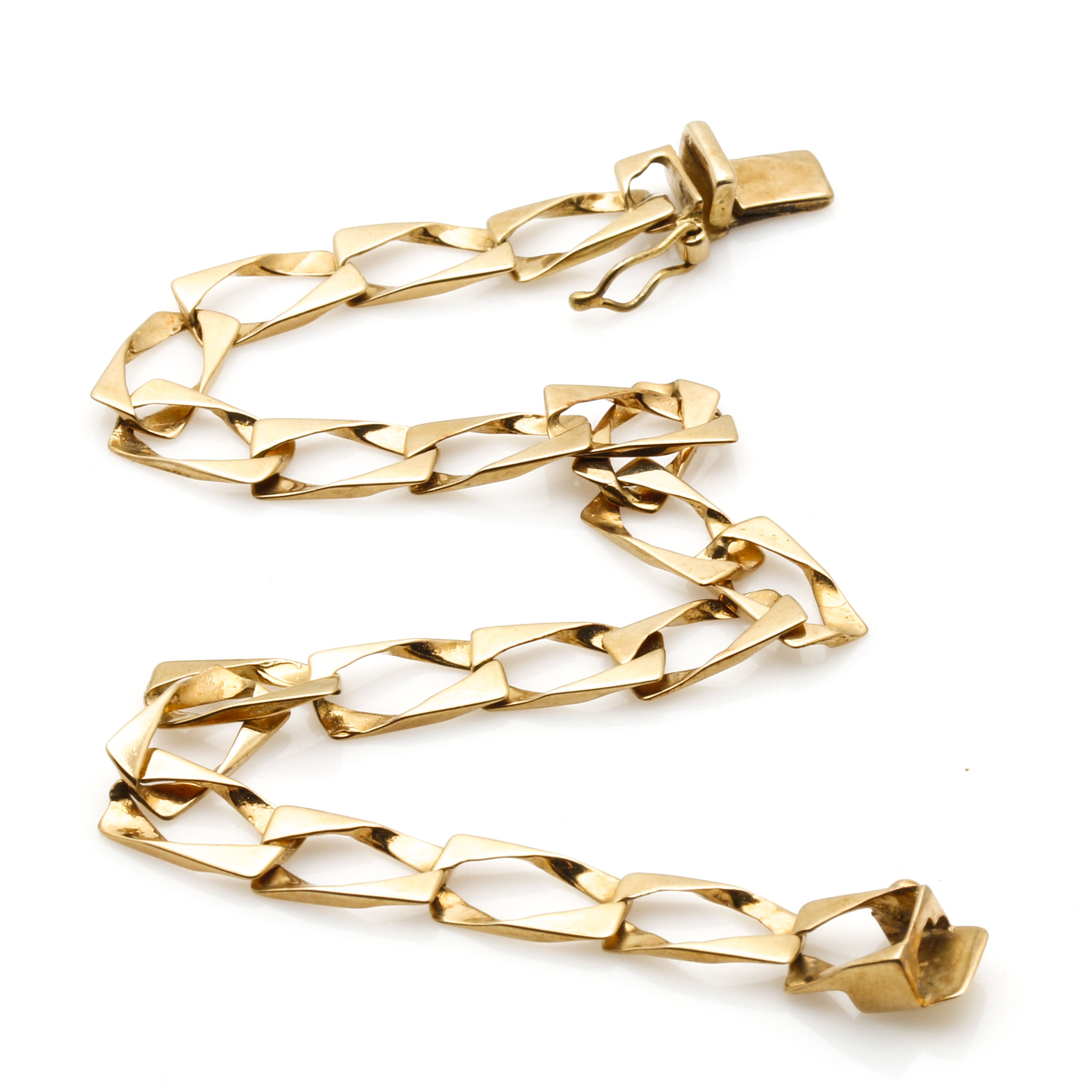 14K Yellow Gold Men's Bracelet