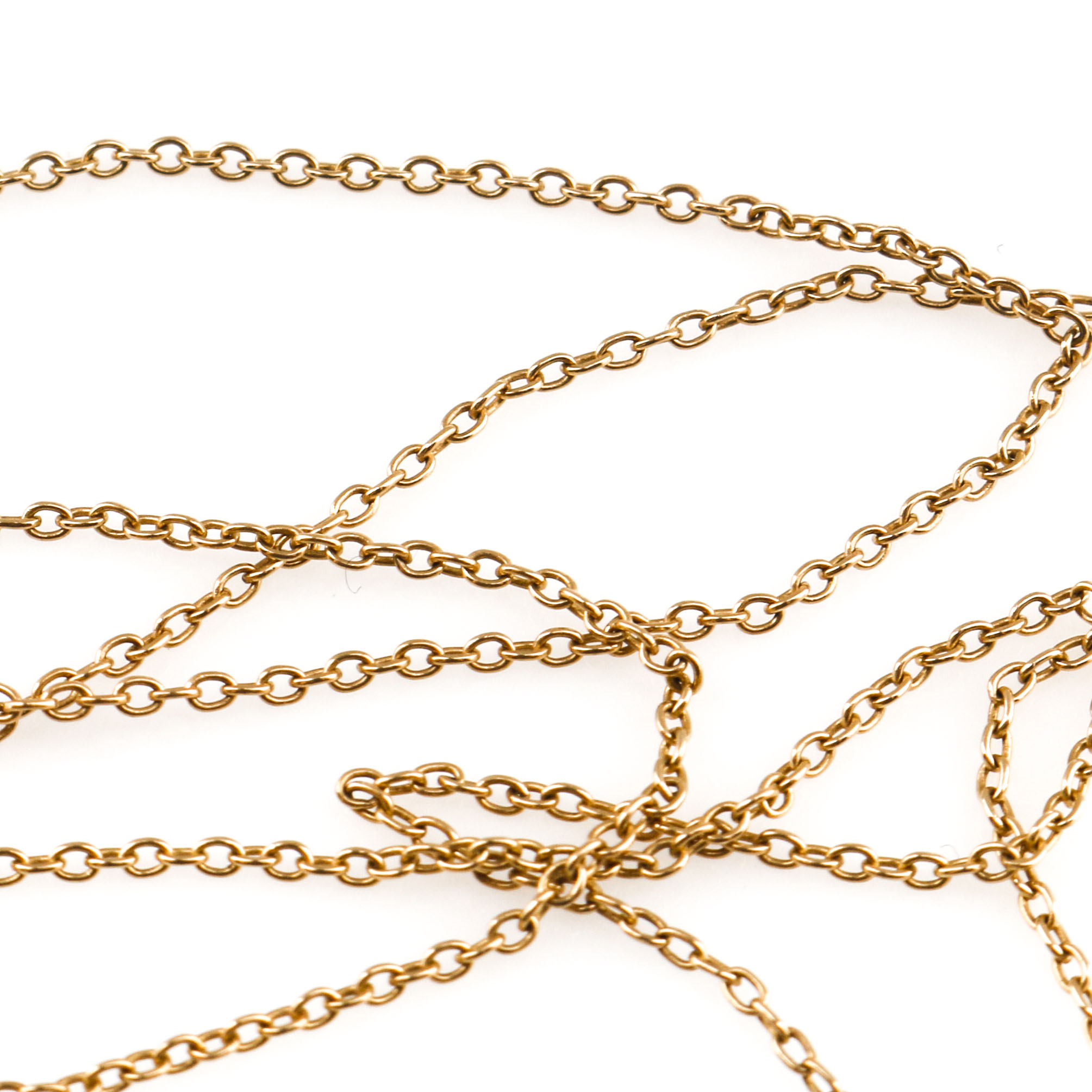 10K Yellow Gold Ruby Crucifix Necklace